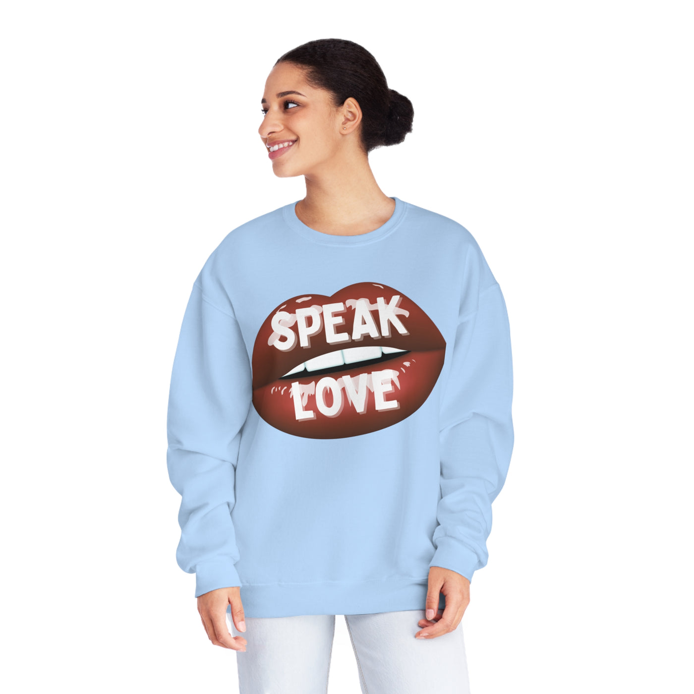 Speak Love Valentine Sweatshirt - Spread Positivity and Love