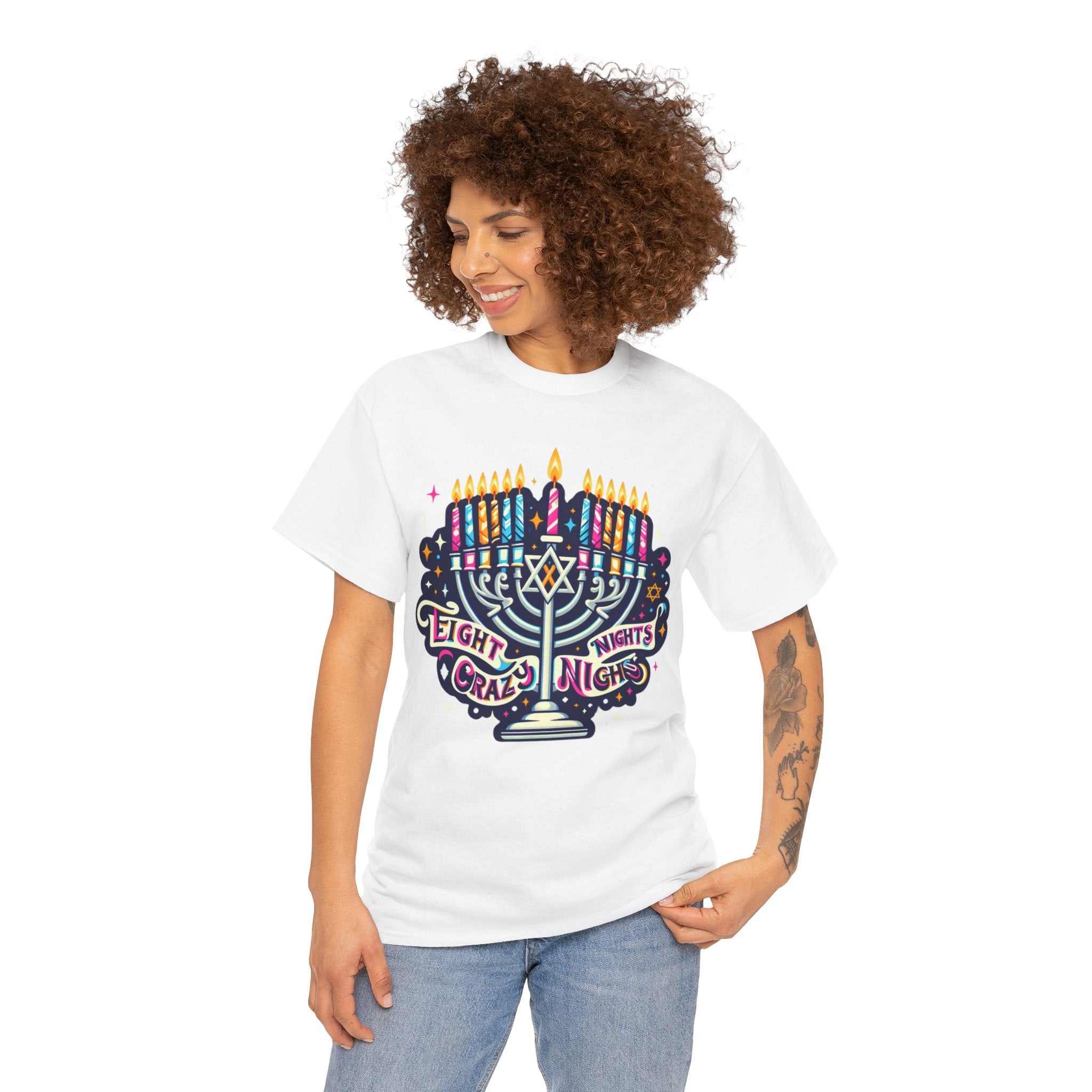 Eight Crazy Nights Hanukkah T-Shirt: Celebrate the Festival of Lights in Style