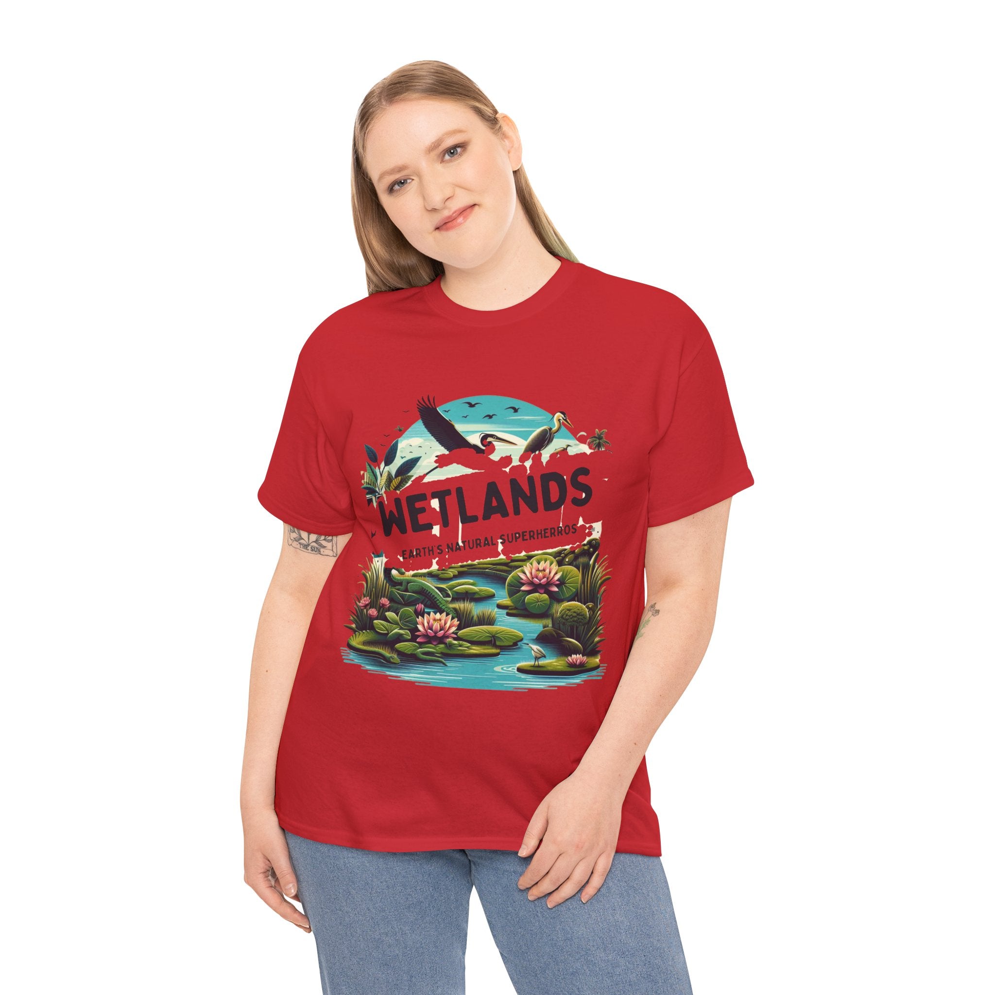 Wetlands Earth Natural Superheroes T-Shirt - Embrace Nature's Guardians"