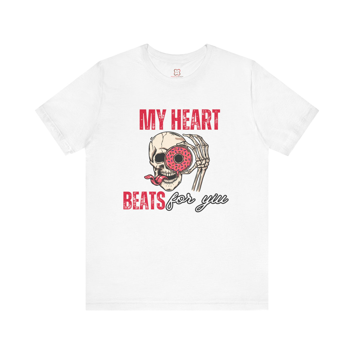 My Heart Beats for You Valentine's Day T-Shirt - Romantic Couples Tee