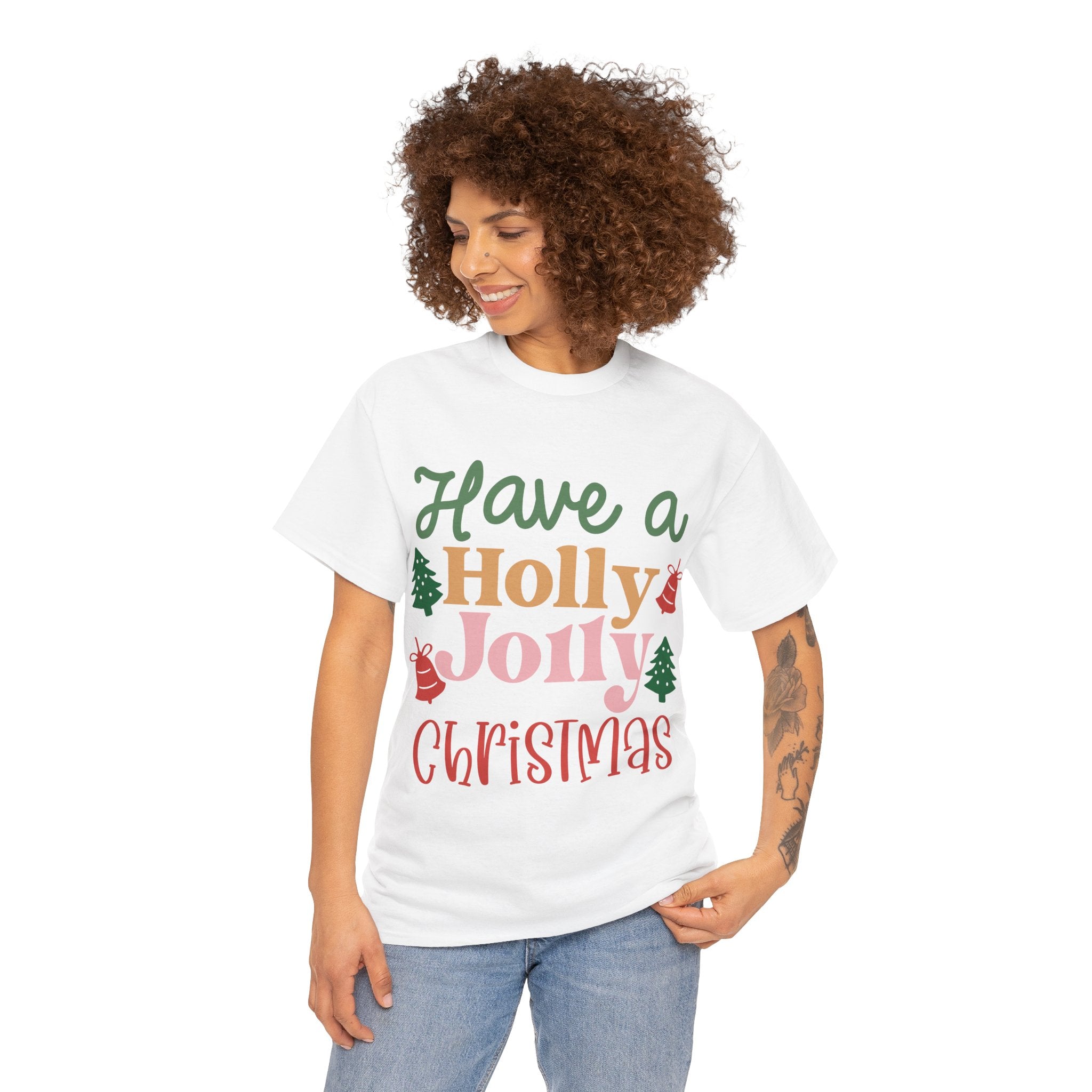 Holly Jolly Christmas Tee: Spread Cheer with Festive Style