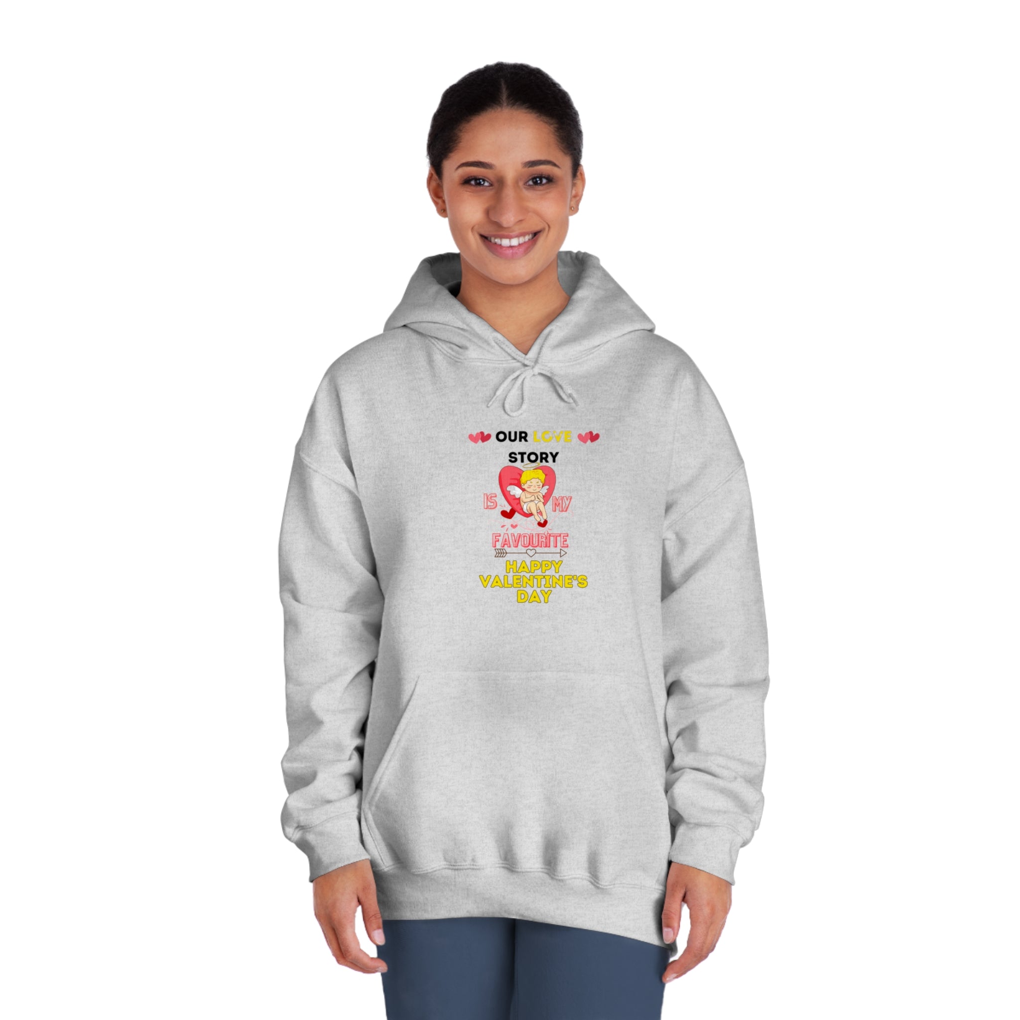 Our Love Story Is My Favorite - Happy Valentine's Day Hoodie | Romantic Couples Gift