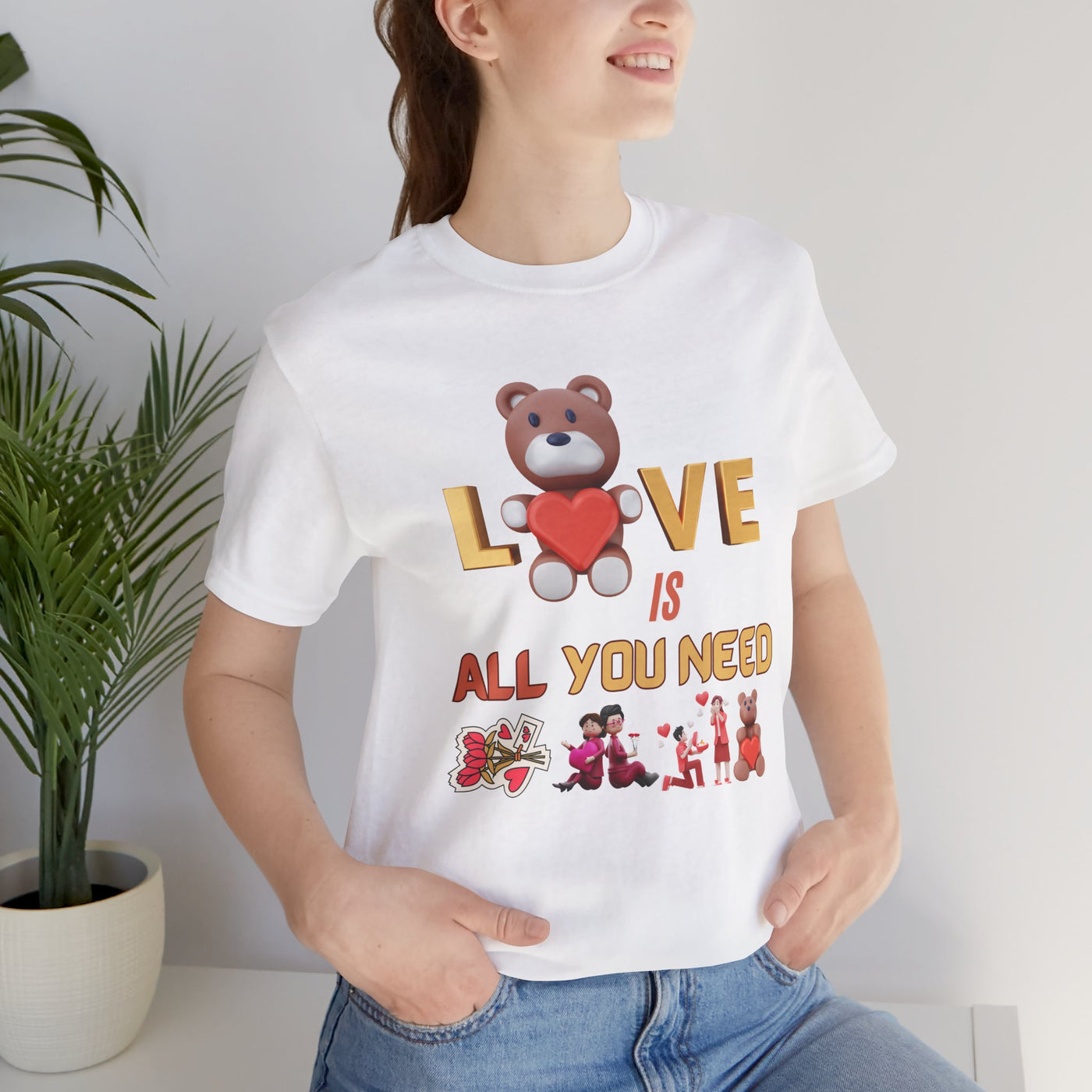 Love is All You Need Valentine's Day T-Shirt - Spread the Love & Positivity