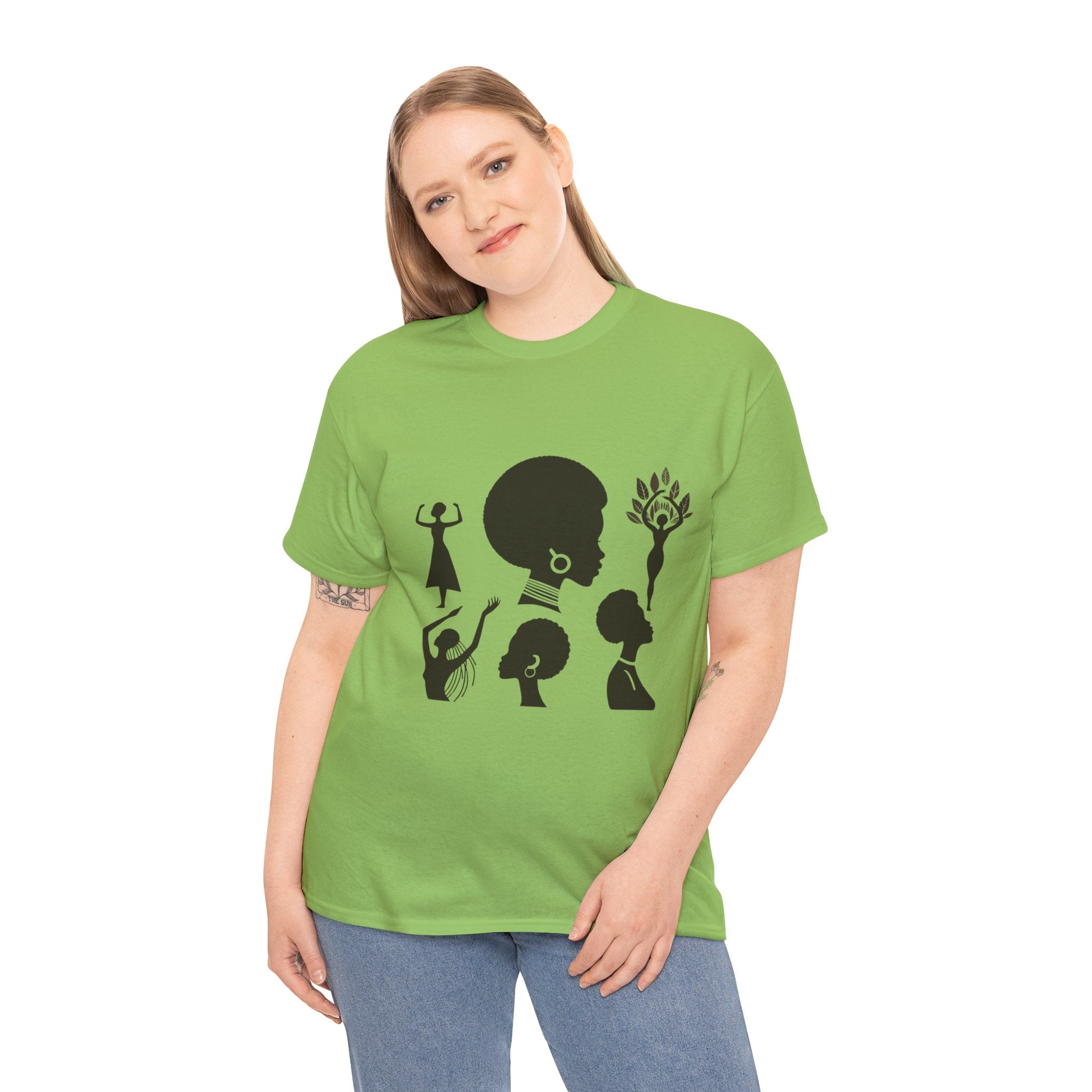 Illustrated Icon Women's Day T-shirt - Celebrate Feminine Strength & Resilience"