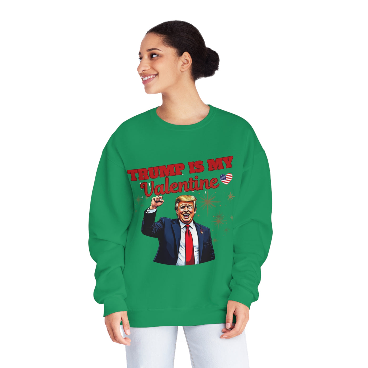 Trump Is My Valentine Sweatshirt – Funny Political Valentine’s Day Apparel, Cozy & Stylish Statement Piece