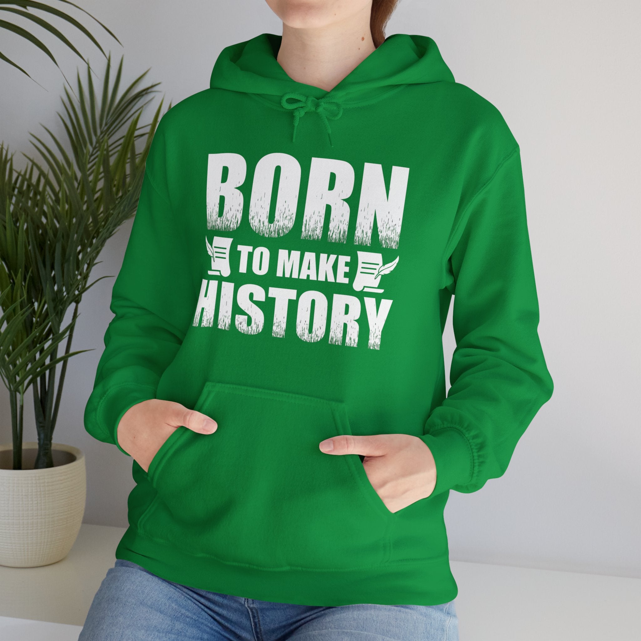 Vintage-Inspired Born to Make History Hoodie – Retro Ice Skating Champion Sweatshirt