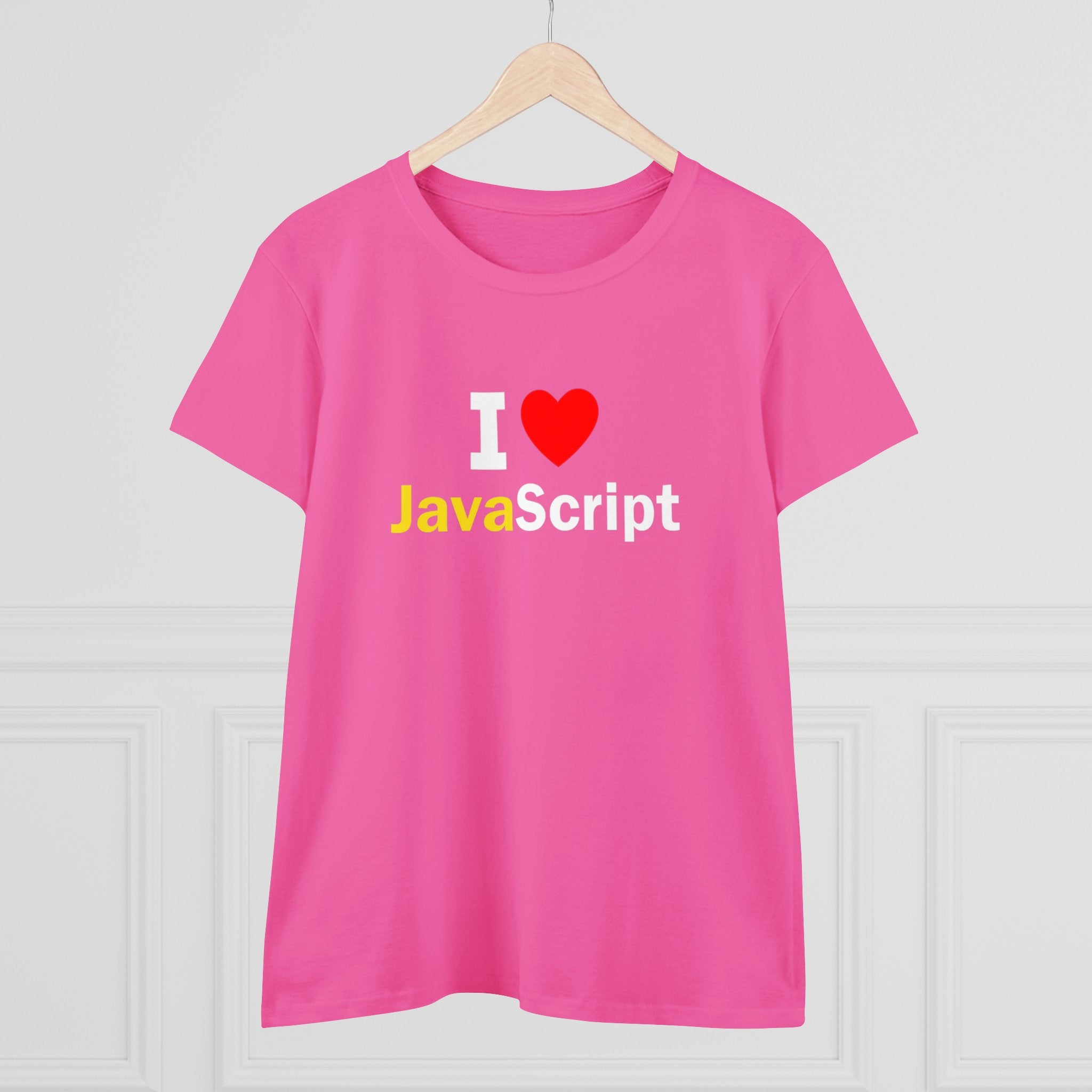 I love Java Script T shirt: JavaScript Lover' Graphic Tee - Trendy Programmer Shirt