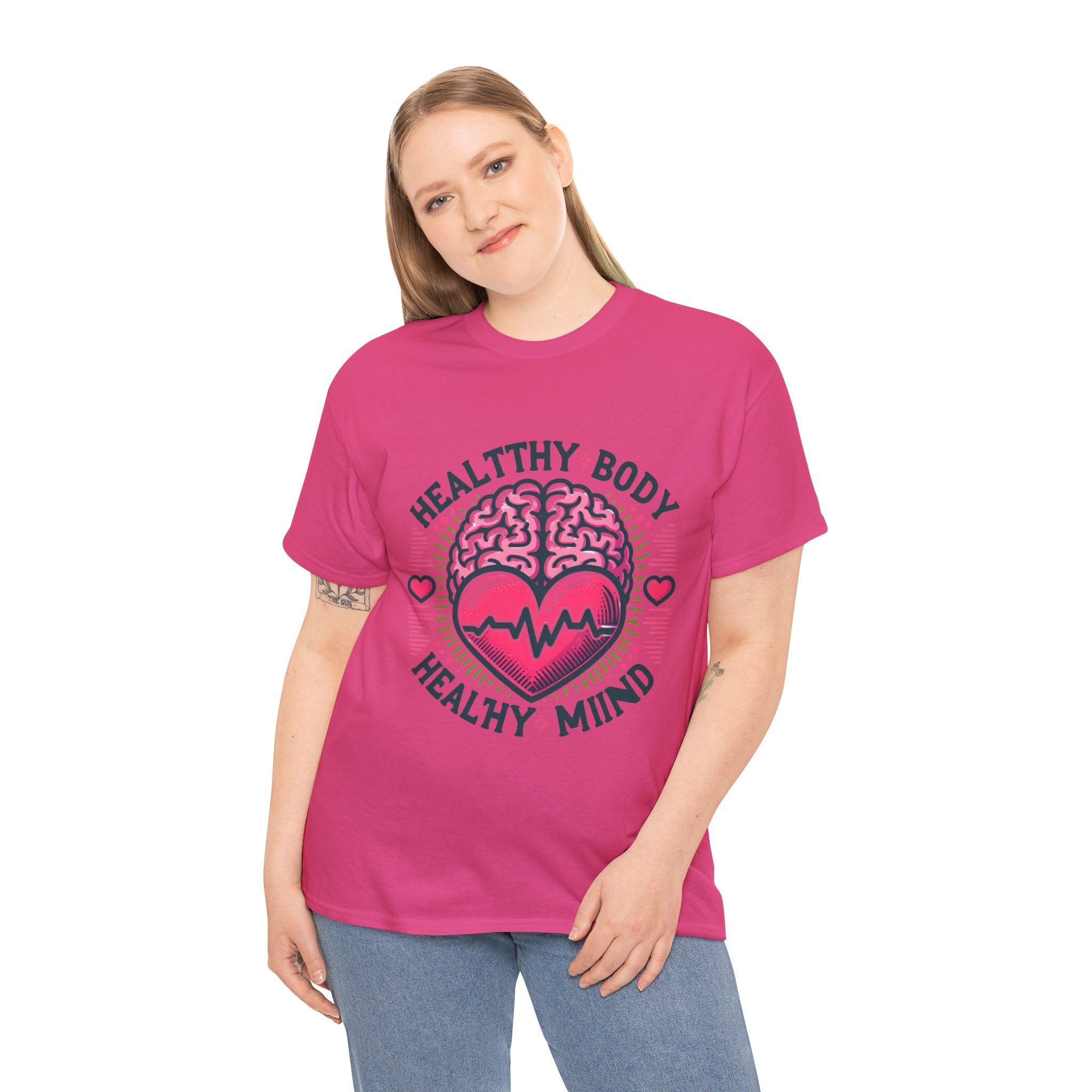 Empower Your Lifestyle with our 'Healthy Body, Healthy Mind' T-Shirt