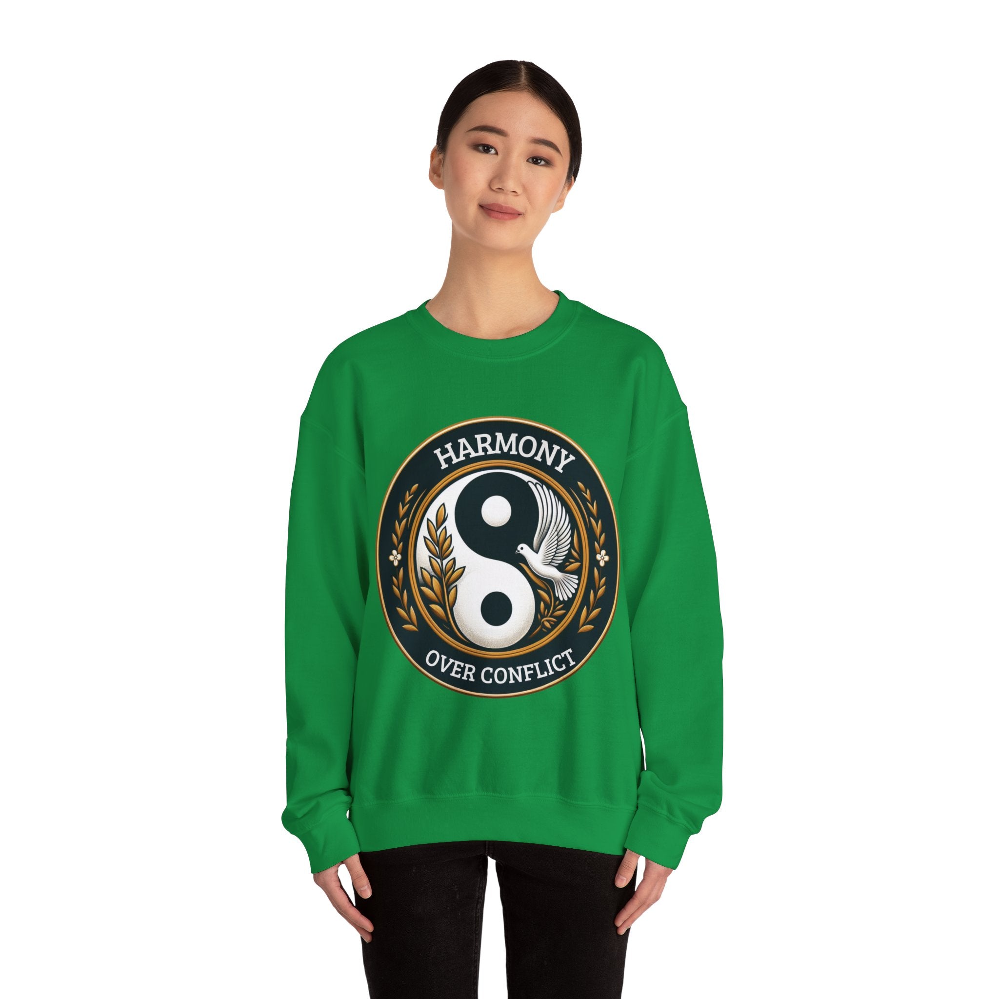 Harmony Over Conflict Sweatshirt: Embrace Peaceful Vibes in Style