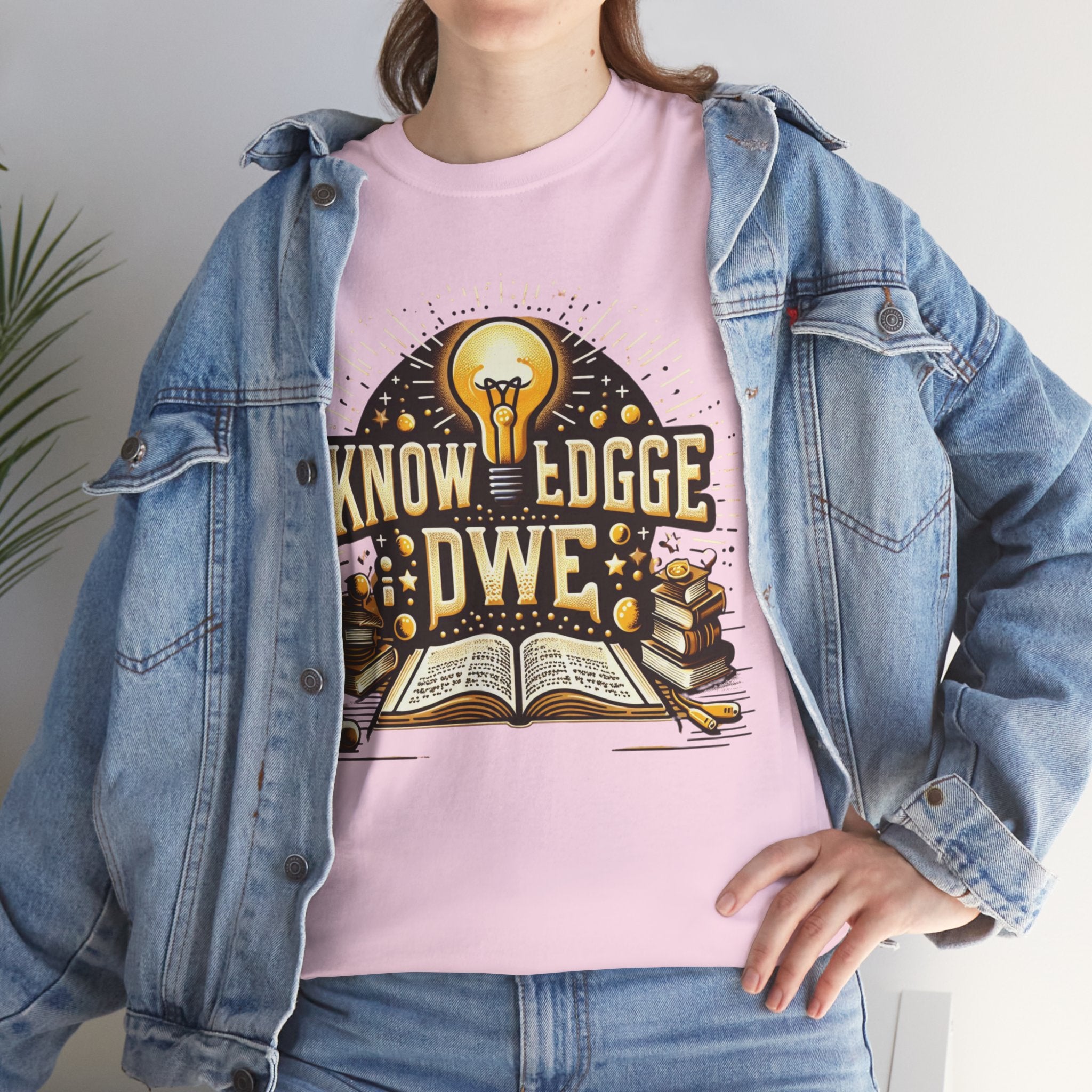 Empower Yourself with our 'Knowledge is Power' T-Shirt: Inspirational Tee for Intellectuals