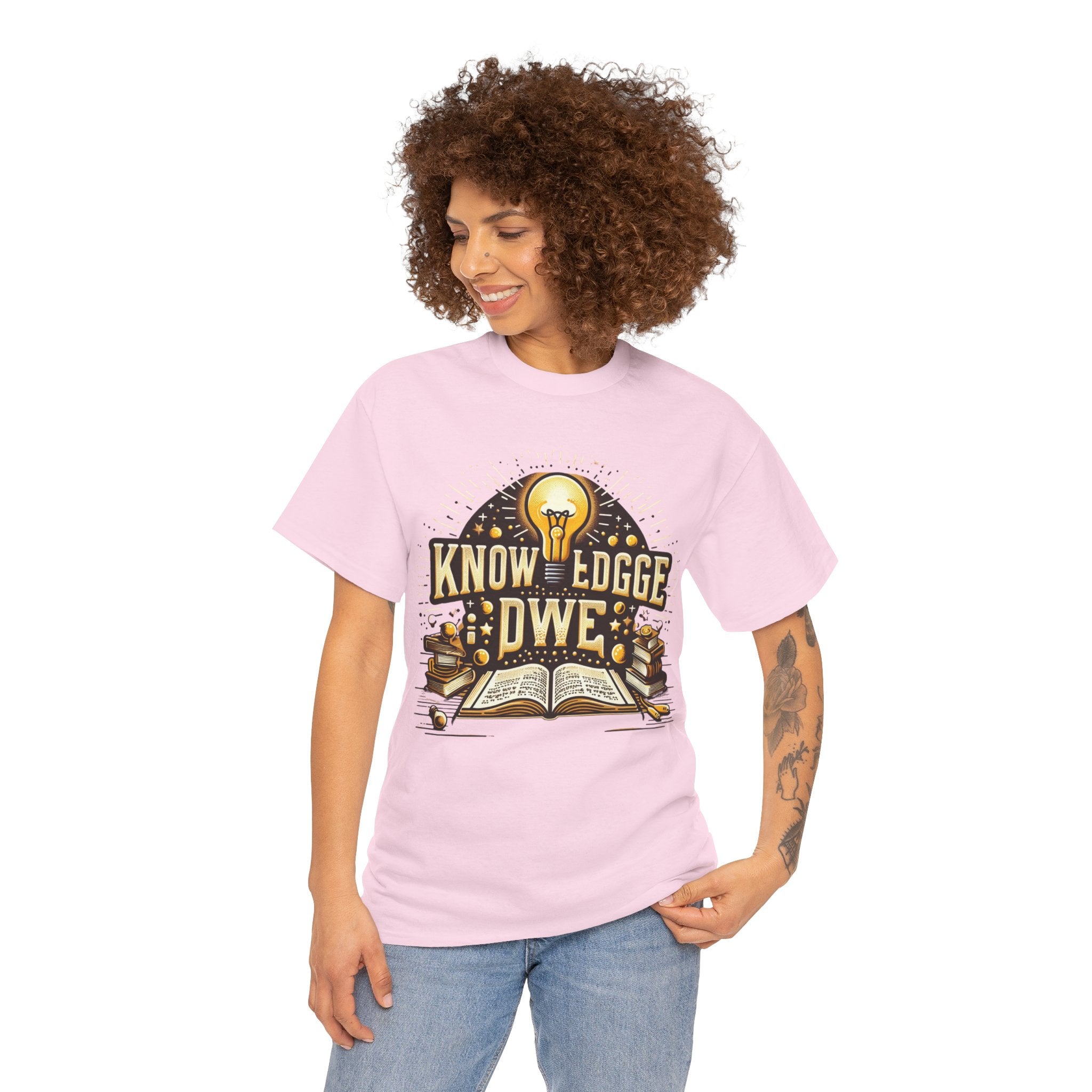 Empower Yourself with our 'Knowledge is Power' T-Shirt: Inspirational Tee for Intellectuals