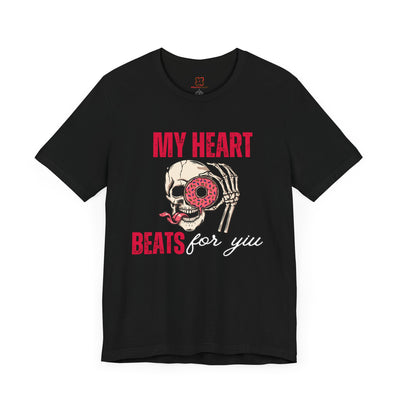 My Heart Beats for You Valentine's Day T-Shirt - Romantic Couples Tee