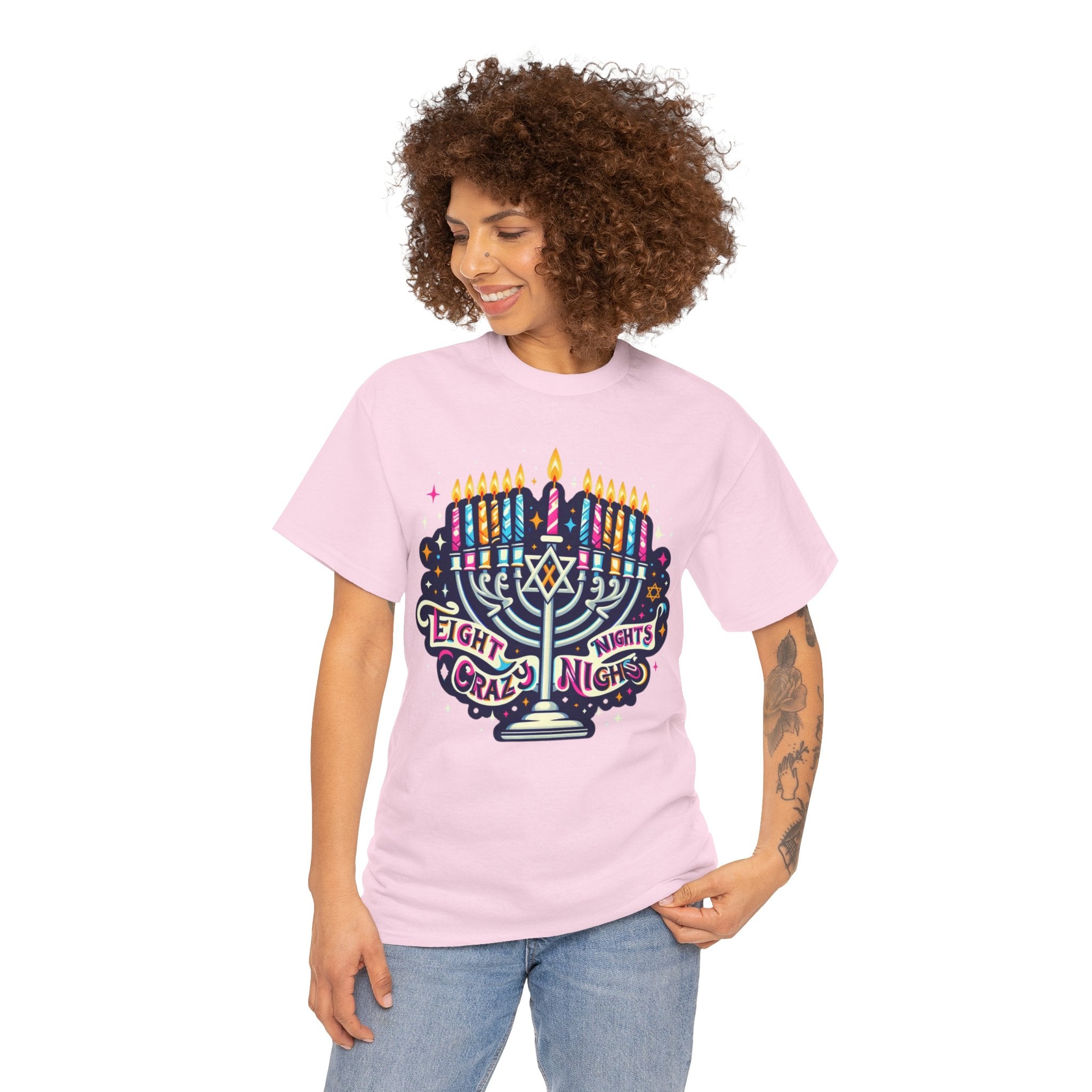 Eight Crazy Nights Hanukkah T-Shirt: Celebrate the Festival of Lights in Style