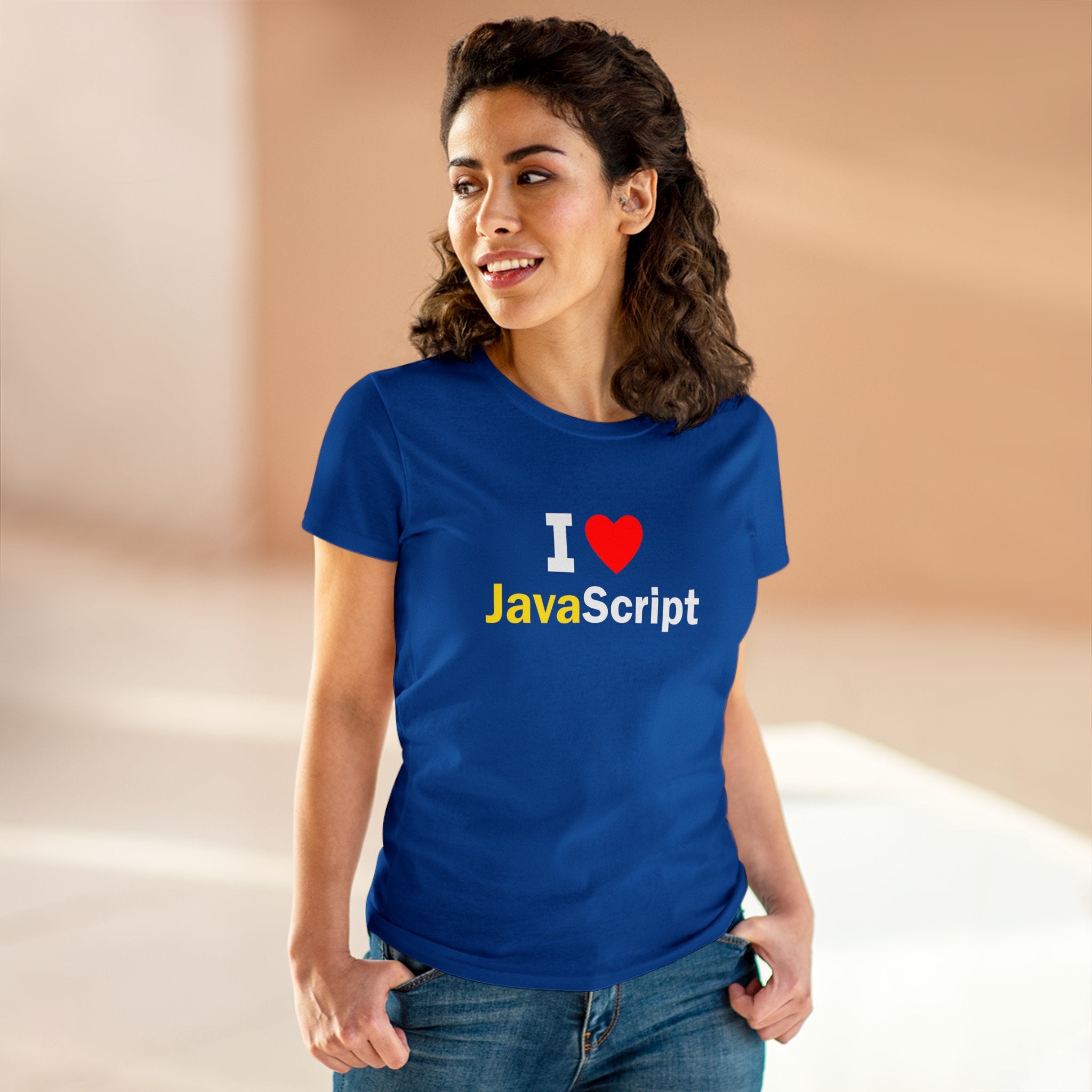 I love Java Script T shirt: JavaScript Lover' Graphic Tee - Trendy Programmer Shirt