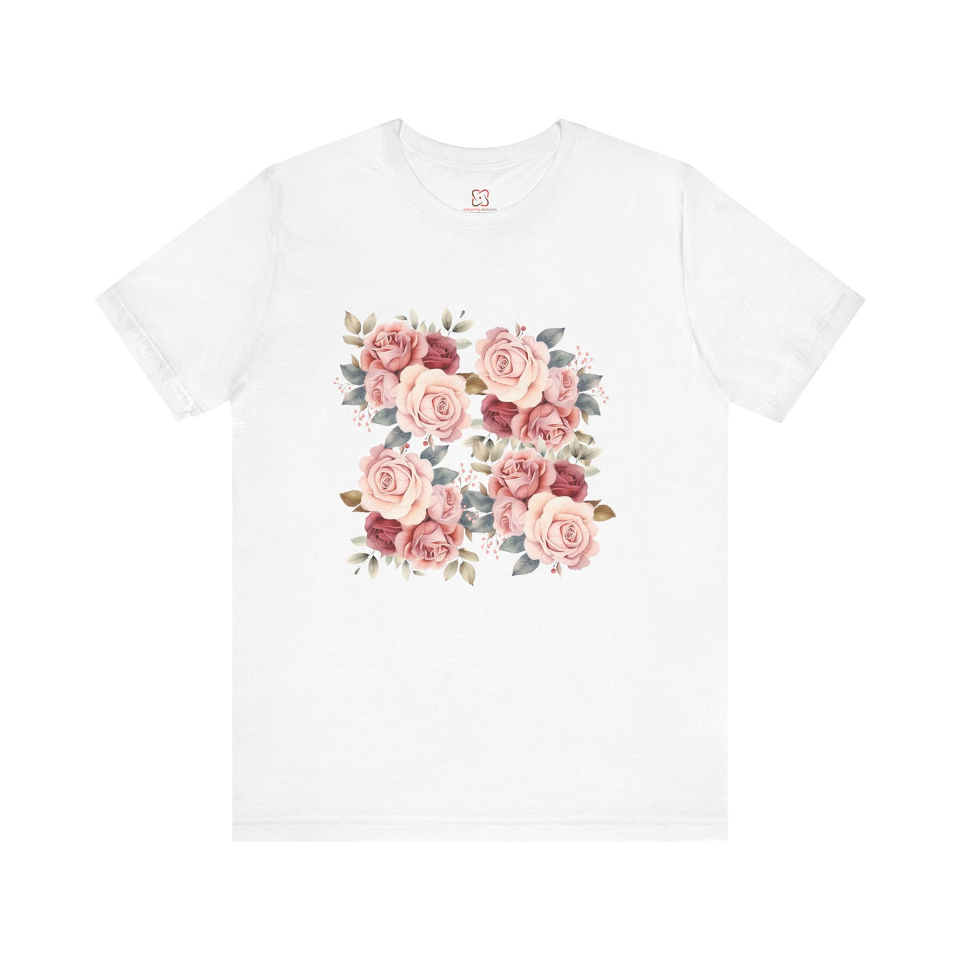 Romantic Floral Flower Valentine's Day T-Shirt - Cute & Feminine Design"