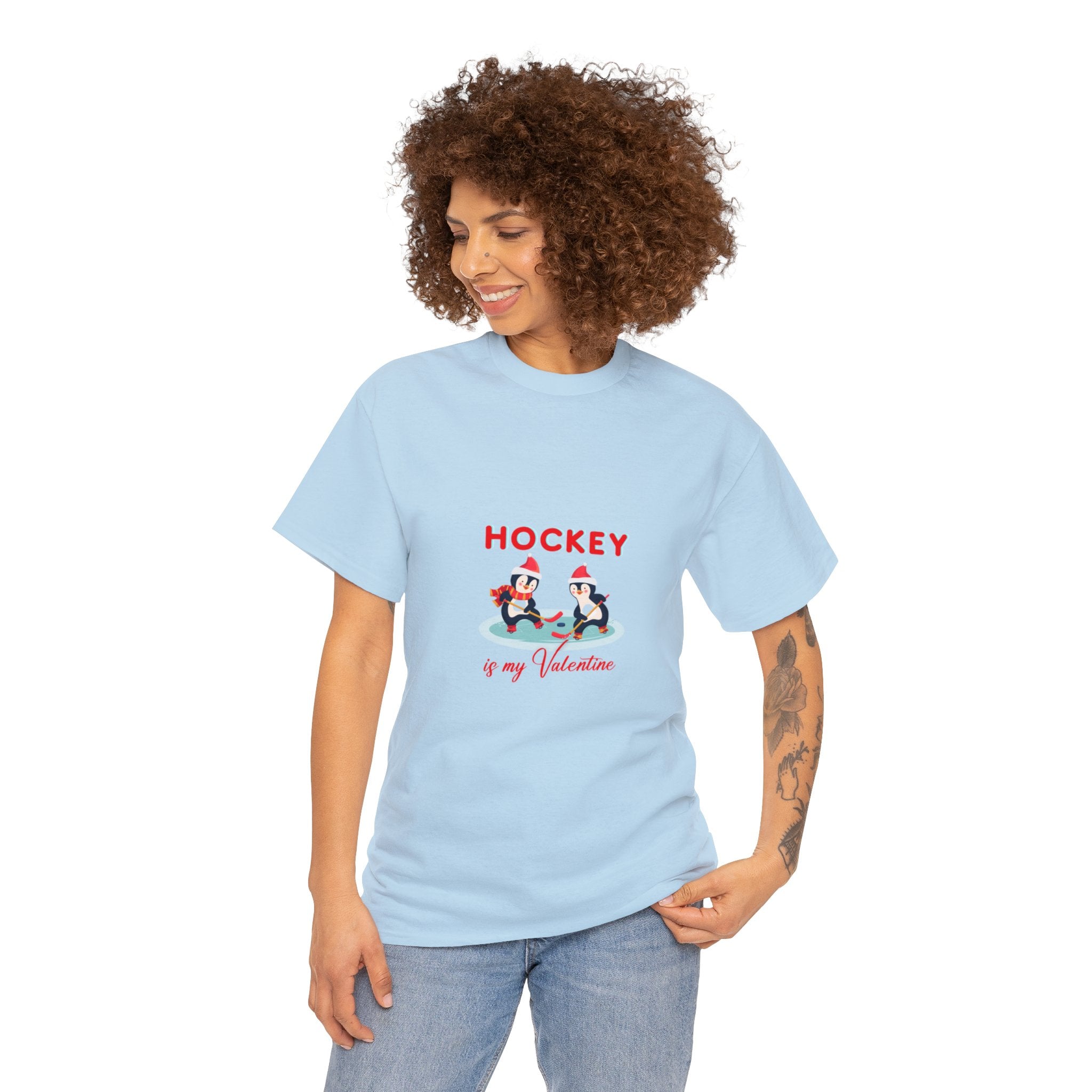 Exclusive 'Hockey is My Valentine' T-Shirt for True Fans | Premium Quality Cotton Tee