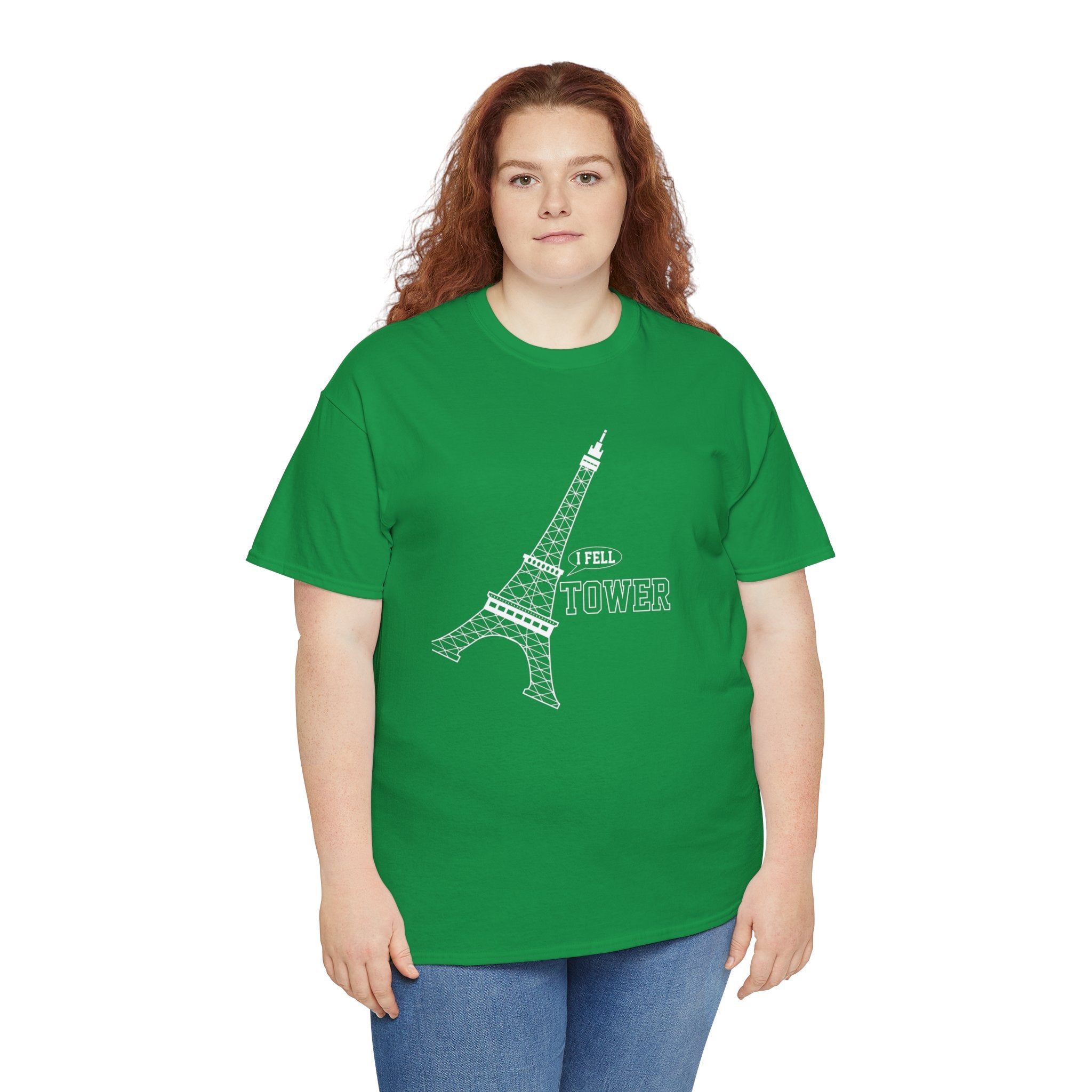 I fell tower T shirt: Vintage Style Paris Eiffel Tower Graphic Tee