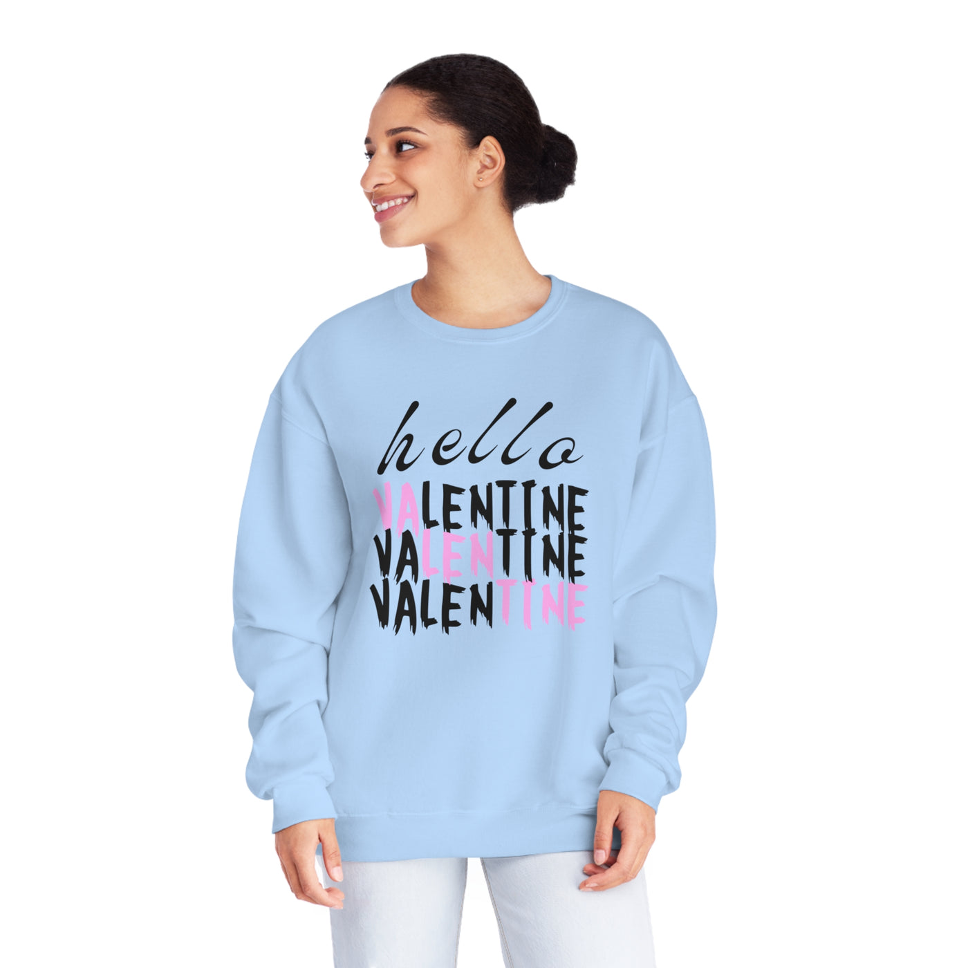 Hello Valentine Sweatshirt - Cozy & Cute Crewneck for Valentine's Day"