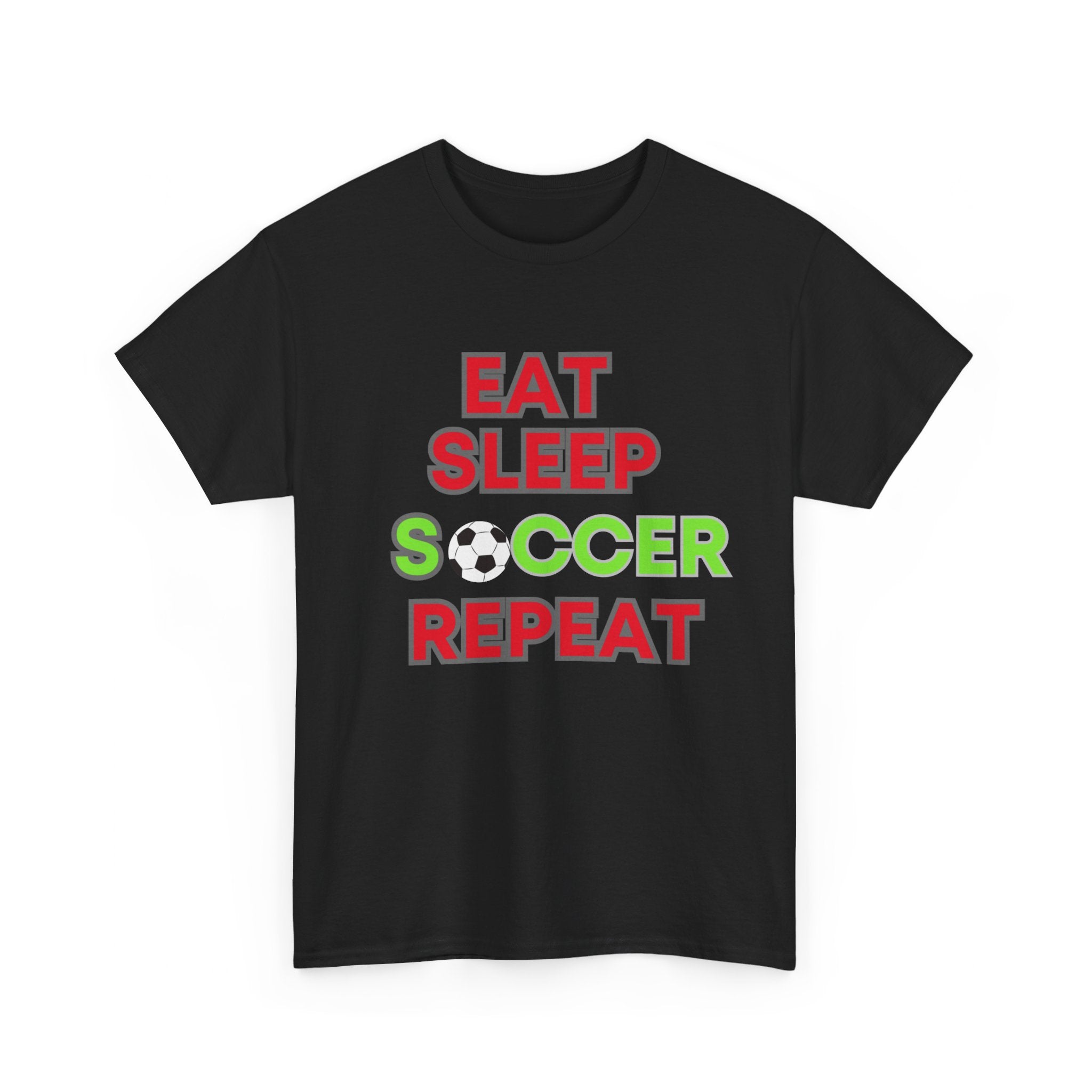 Eat Sleep Soccer Repeat T-Shirt - Perfect Gift for Soccer Enthusiasts