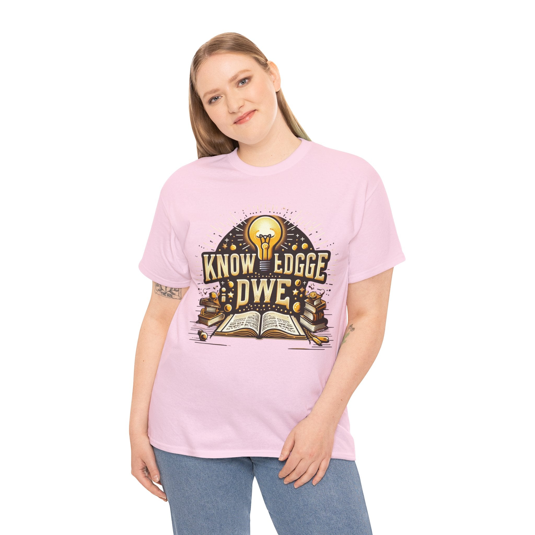 Empower Yourself with our 'Knowledge is Power' T-Shirt: Inspirational Tee for Intellectuals