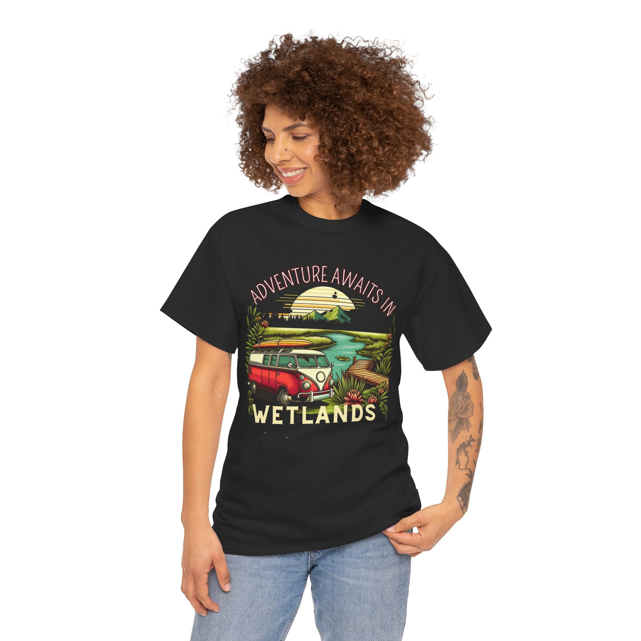 Explore the Unknown: Adventure Awaits in Wetlands T-shirt