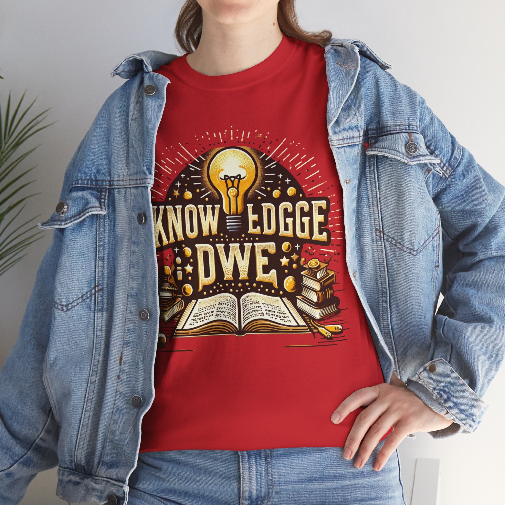 Empower Yourself with our 'Knowledge is Power' T-Shirt: Inspirational Tee for Intellectuals