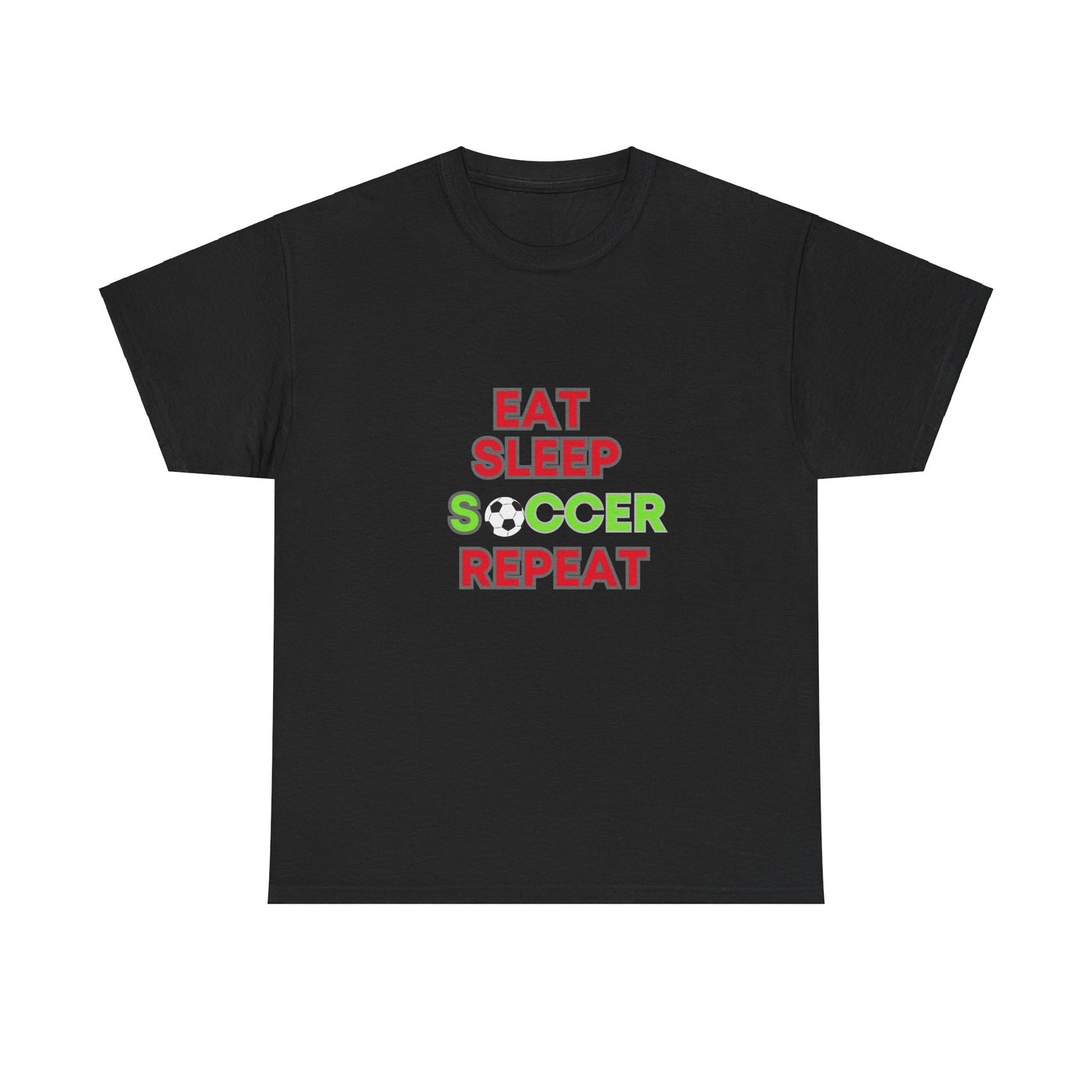 Eat Sleep Soccer Repeat T-Shirt - Perfect Gift for Soccer Enthusiasts