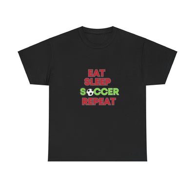 Eat Sleep Soccer Repeat T-Shirt - Perfect Gift for Soccer Enthusiasts