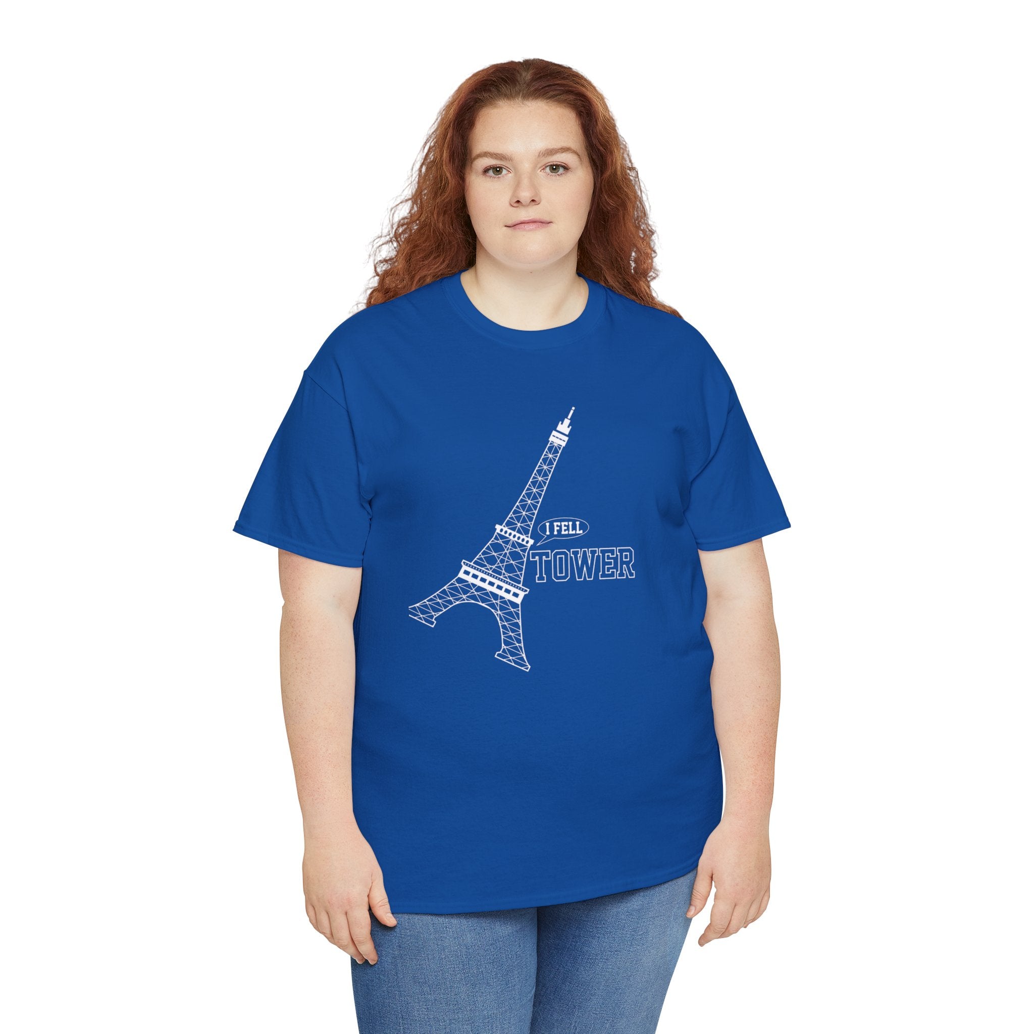 I fell tower T shirt: Vintage Style Paris Eiffel Tower Graphic Tee