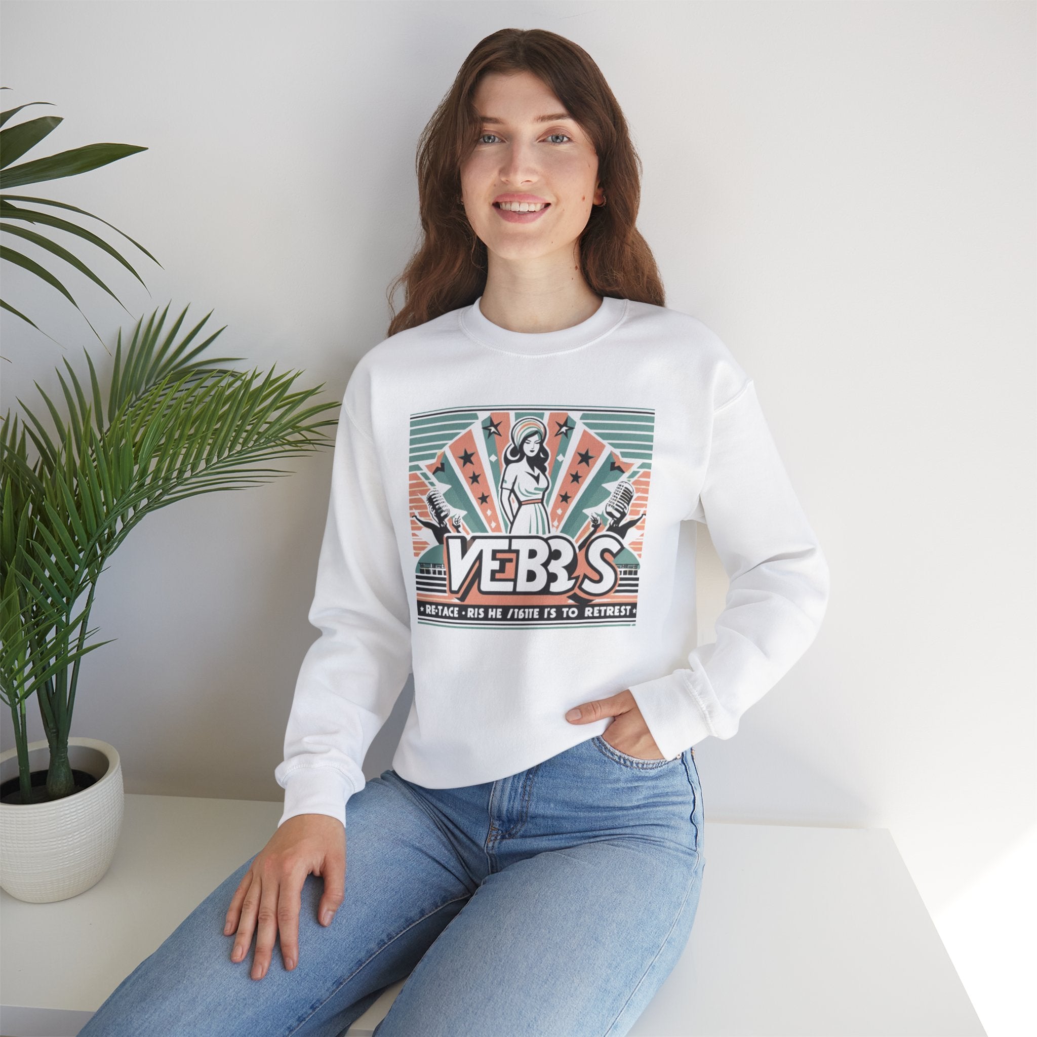 Retro Vibes Sweatshirt for International Women's Day