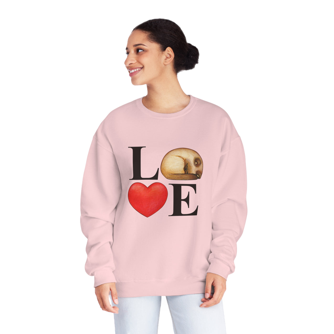 Product Title:  "Love Sweatshirt: Cozy and Romantic Valentine's Day Sweatshirt