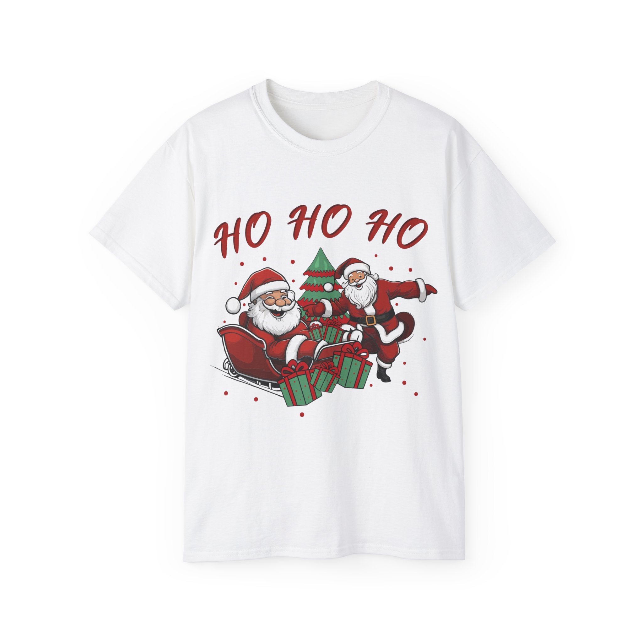 Festive 'Ho Ho Ho' Christmas T-Shirt - Spread Holiday Cheer