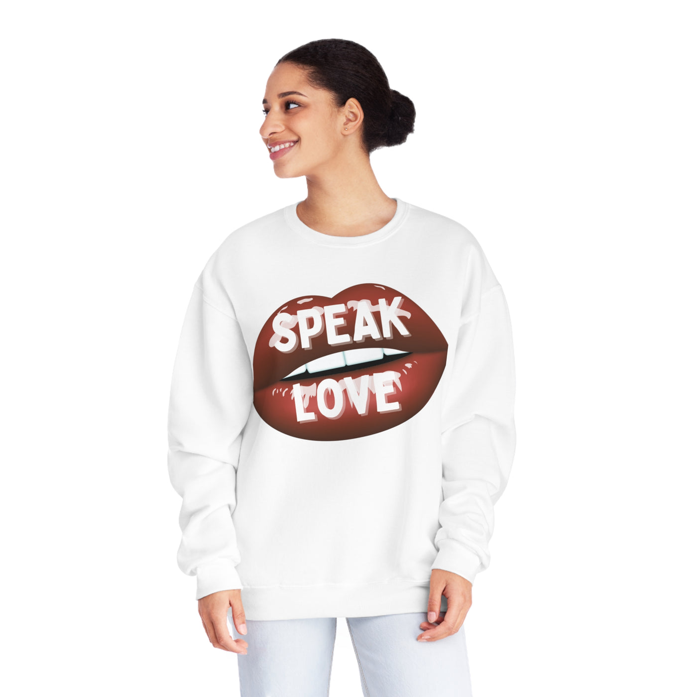 Speak Love Valentine Sweatshirt - Spread Positivity and Love