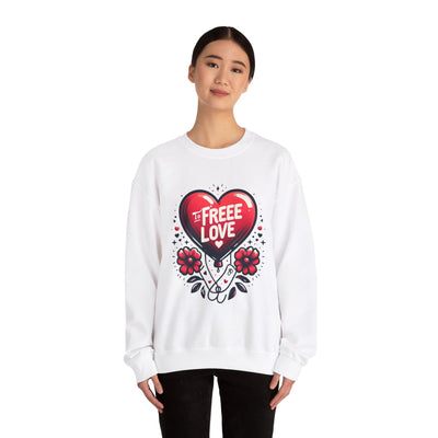 "Free to Love Sweatshirt: Embrace Your Freedom, Express Yourself"