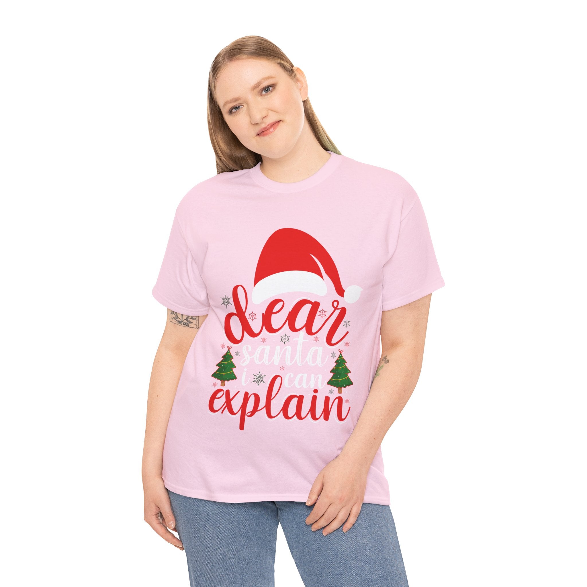 Funny 'Dear Santa, I Can Explain' T-Shirt - Humorous Christmas Gift Idea