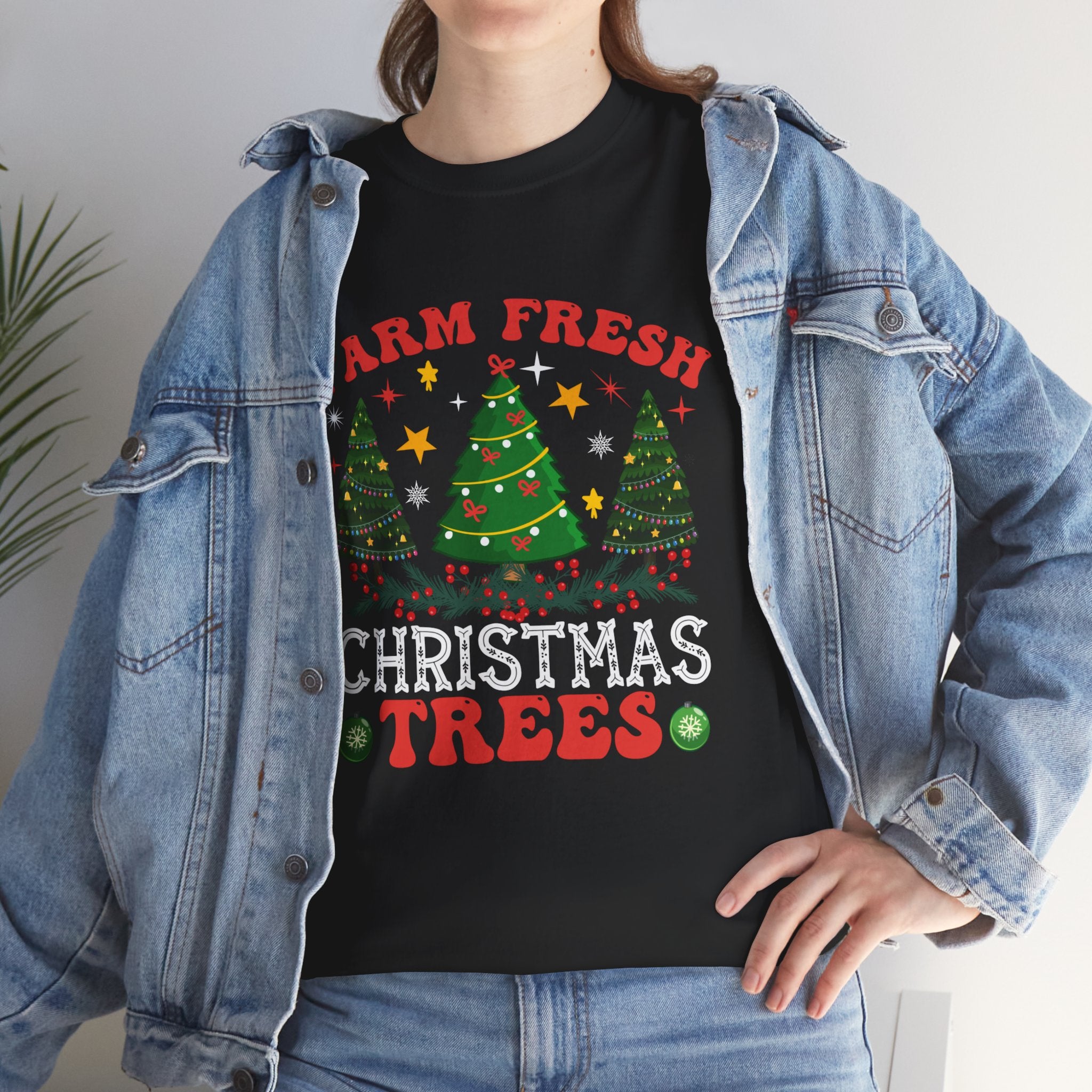 Rustic Farm Fresh Christmas Trees T-Shirt: Holiday Cheer Collection