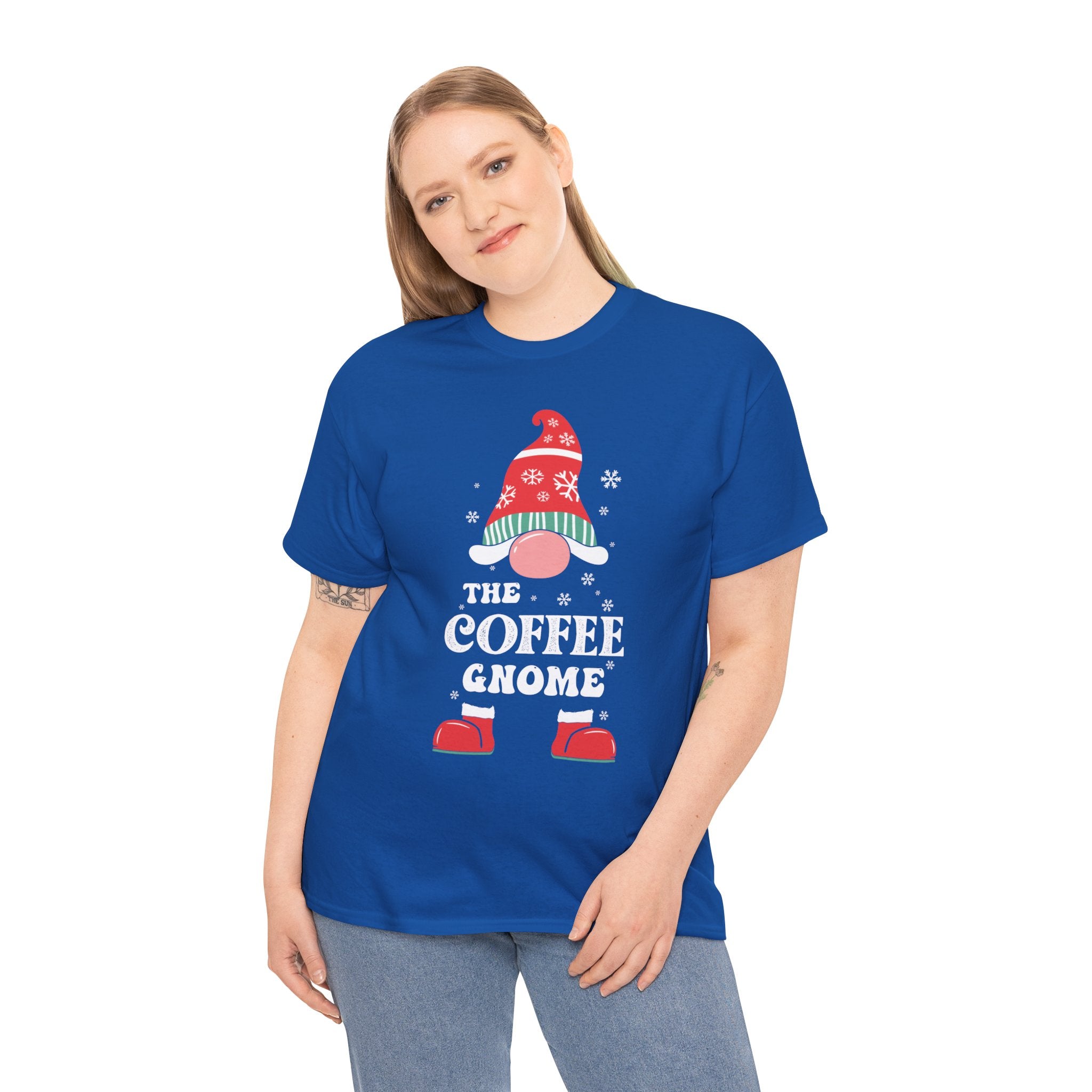 Adorable Coffee Gnome Graphic Tee: Perfect for Caffeine Lovers