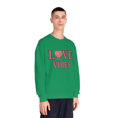 Love Vibes Valentine's Day Sweatshirt - Cozy & Romantic Crewneck