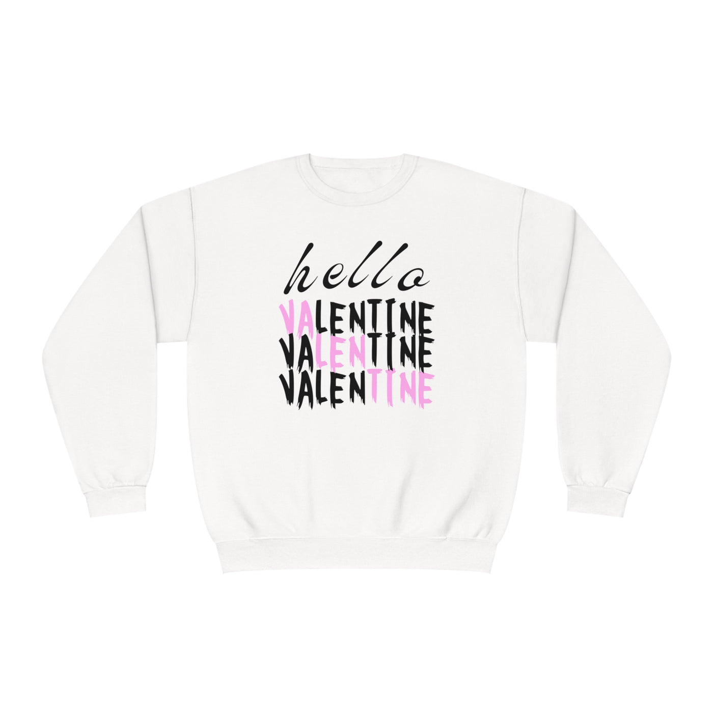 Hello Valentine Sweatshirt - Cozy & Cute Crewneck for Valentine's Day"