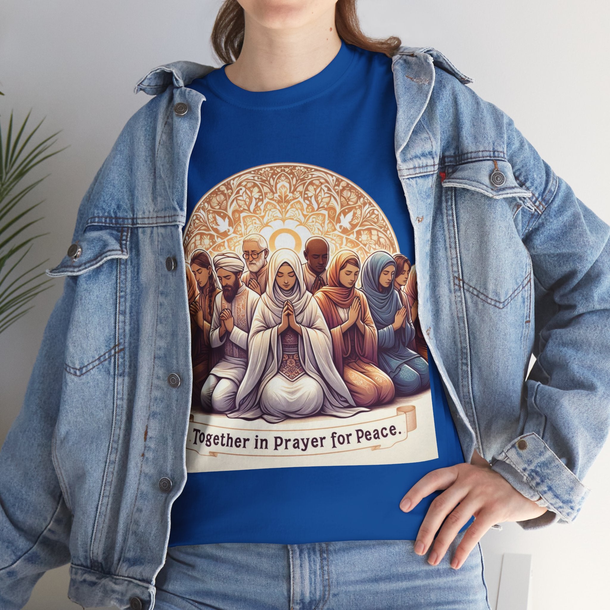 Unity in Prayer for Peace T-Shirt - Spread Hope and Harmony with Every Wear