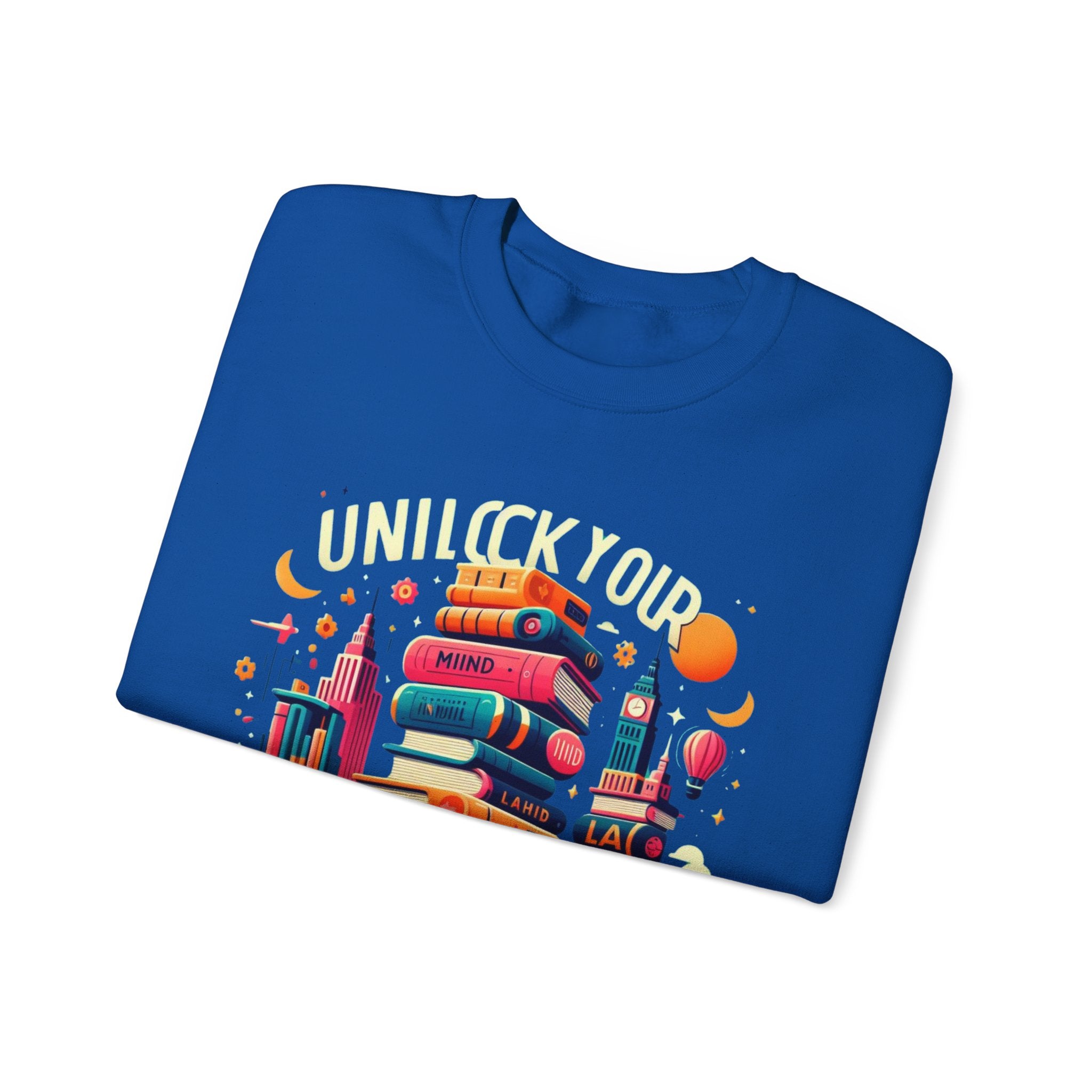 Enlighten Your Wardrobe with 'Unlock Your Mind, Read' Sweatshirt