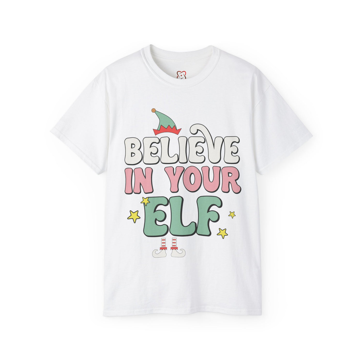 Believe in Your Elf Christmas Tee - Festive Holiday Shirt