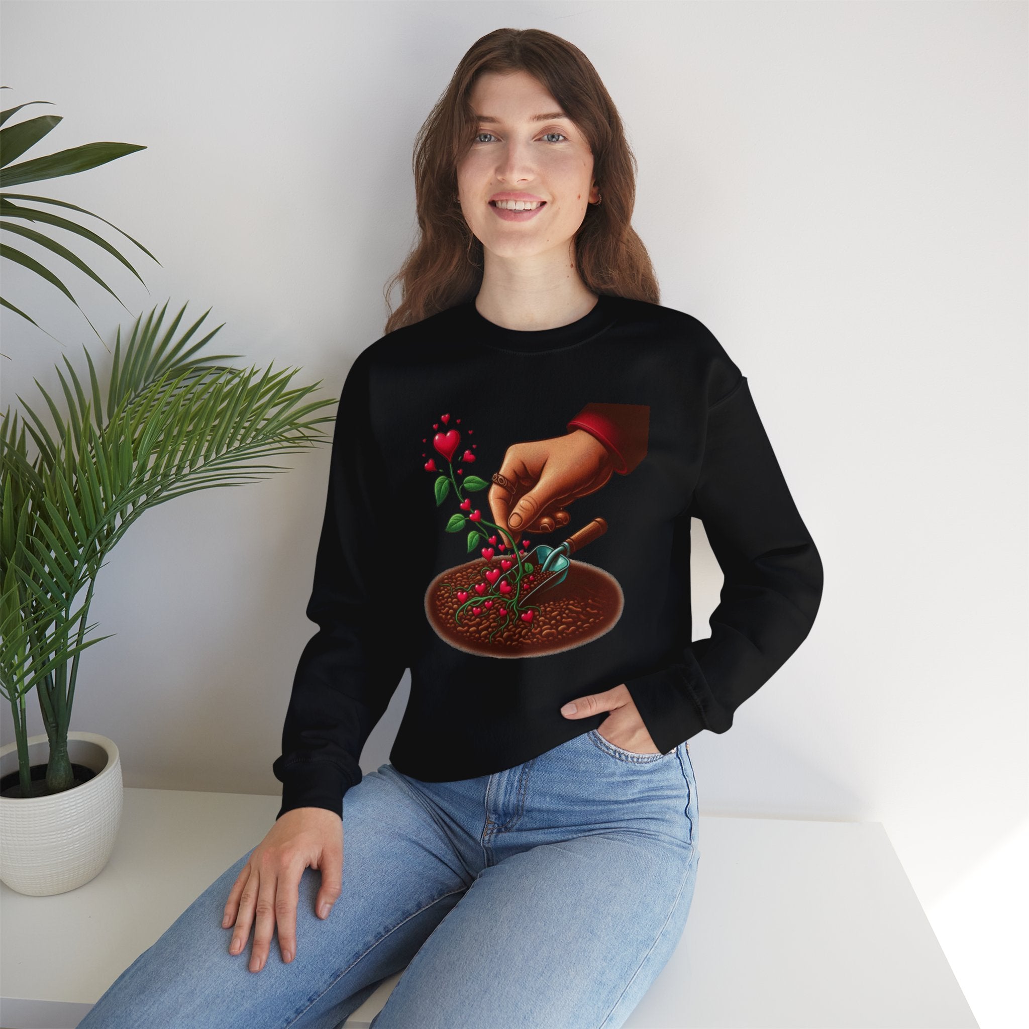 Plant Kindness, Grow Love Sweatshirt - Cultivate Compassion in Style"