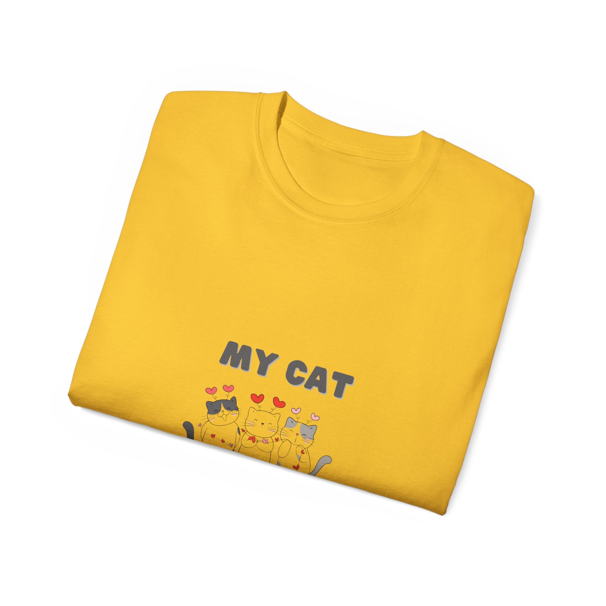 My Cat is My Valentine T-Shirt - Cute and Comfy Valentine's Day Tee for Cat Lovers