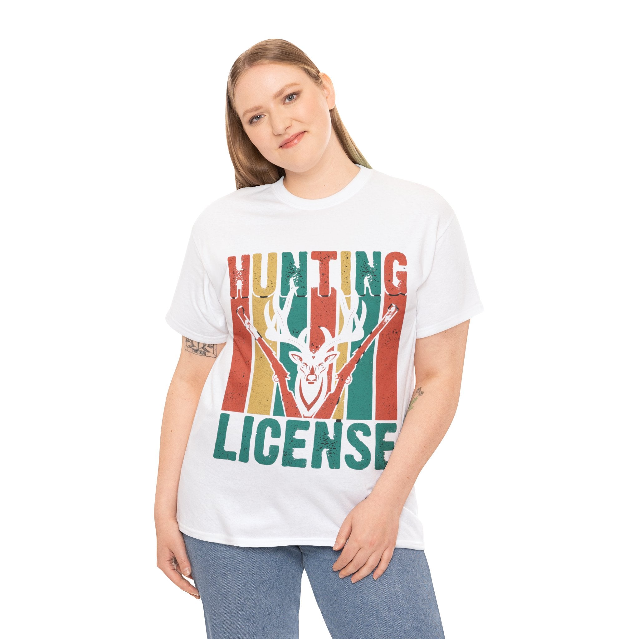 Vintage-Inspired Hunter's License Tee - Retro Wildlife Hunting Shirt