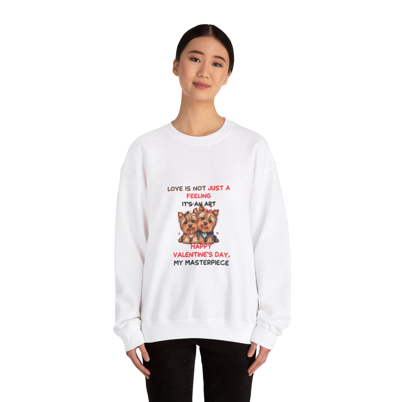 Love is an Art: Happy Valentine's Day Masterpiece Sweatshirt