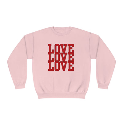 Love Valentine Sweatshirt - Cozy Crewneck with Heart Graphic, Perfect for Couples