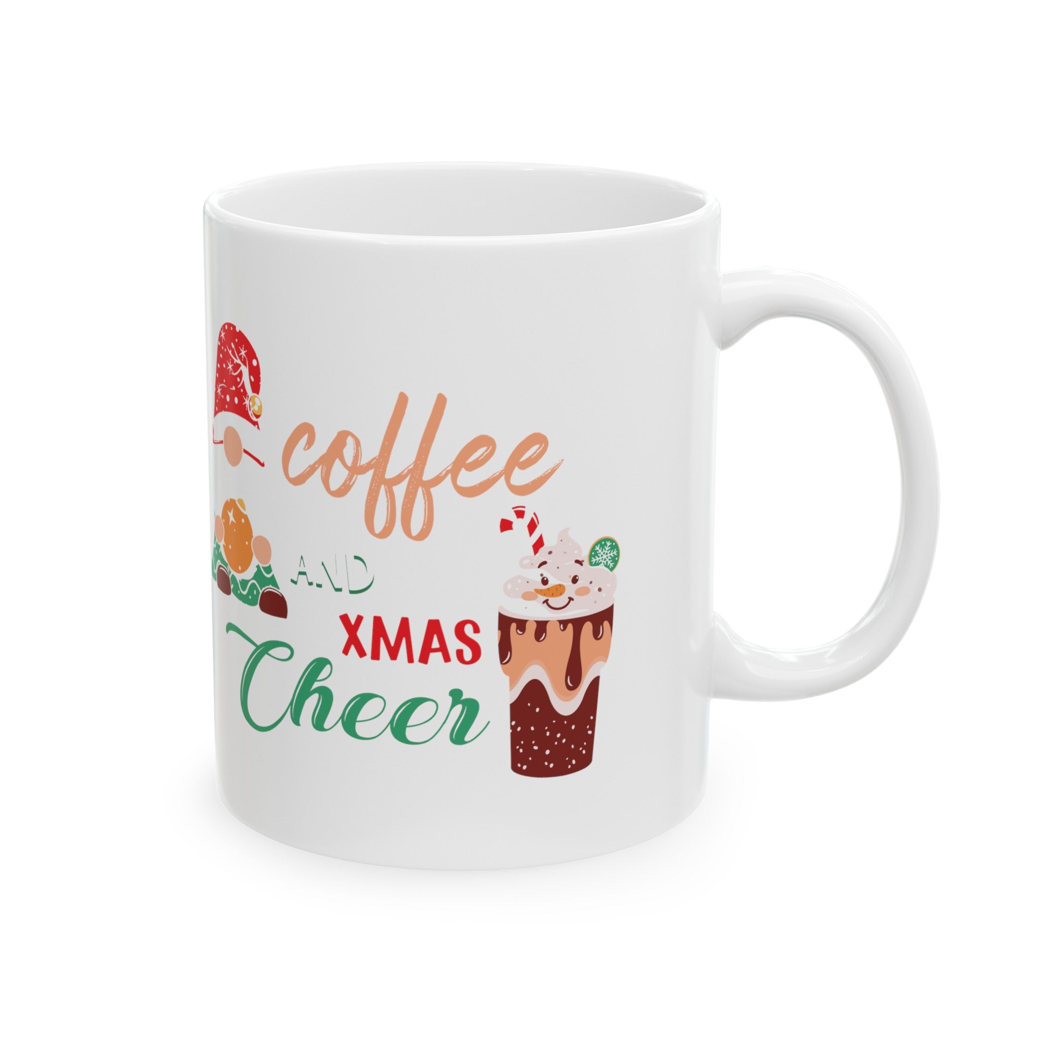 I Run on Coffee and Xmas Cheer Mug - Festive Holiday Cup for Coffee Lovers