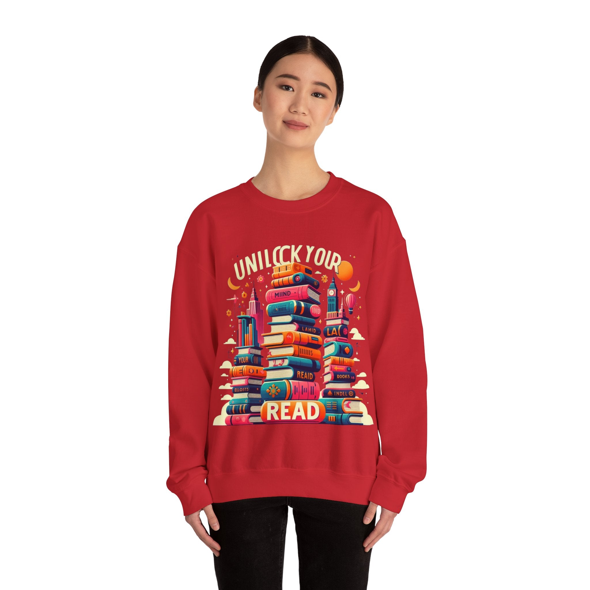 Enlighten Your Wardrobe with 'Unlock Your Mind, Read' Sweatshirt