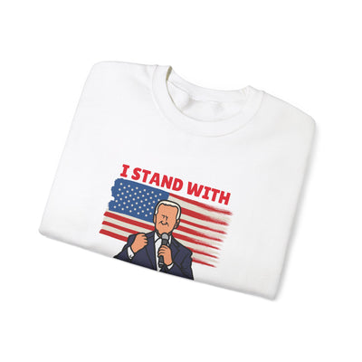 I Stand with President Trump Sweatshirt - Show Your Support with Style